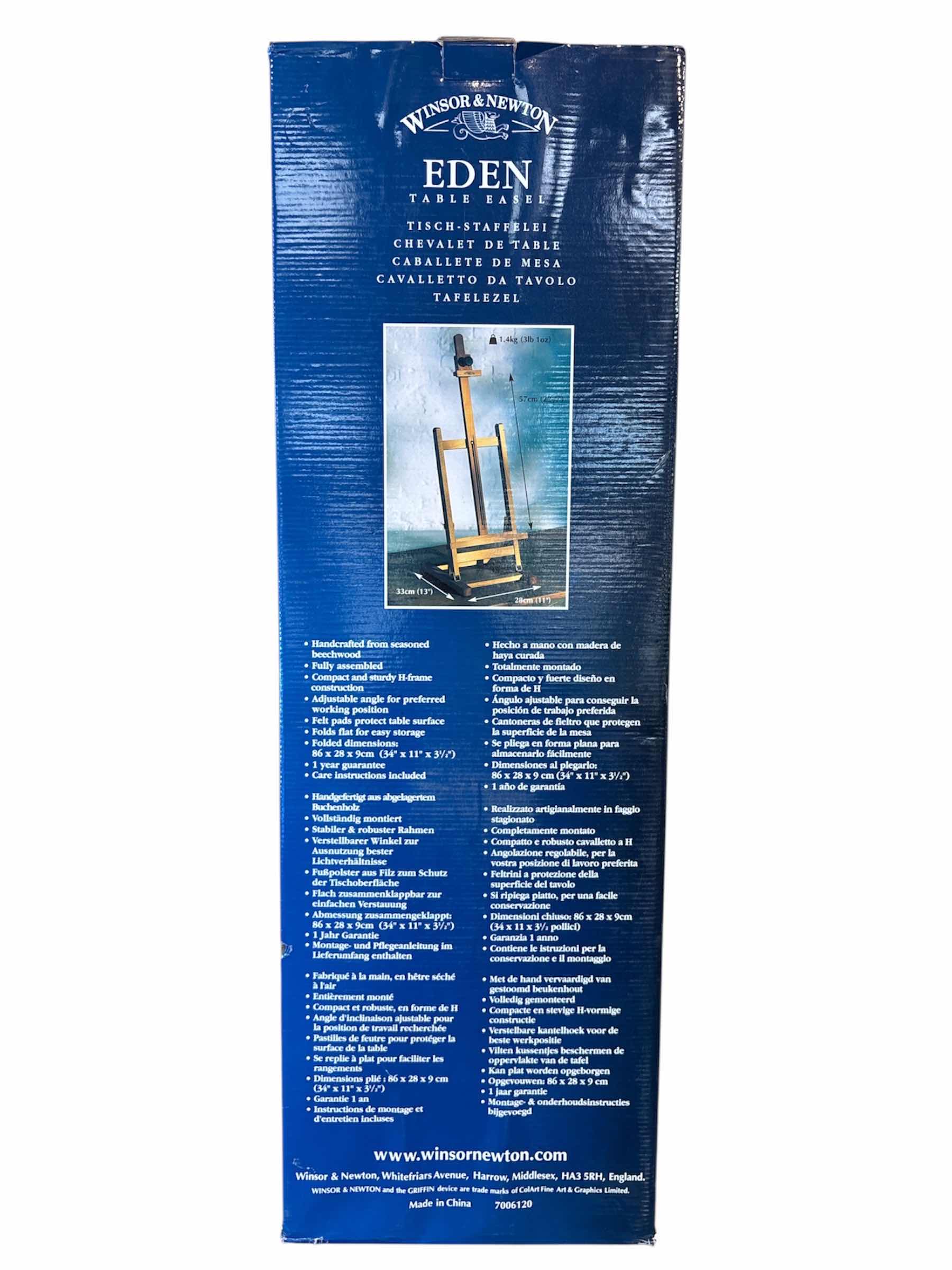 Photo 1 of NEW WINSOR & NEWTON EDEN H-FRAME TABLE EASEL