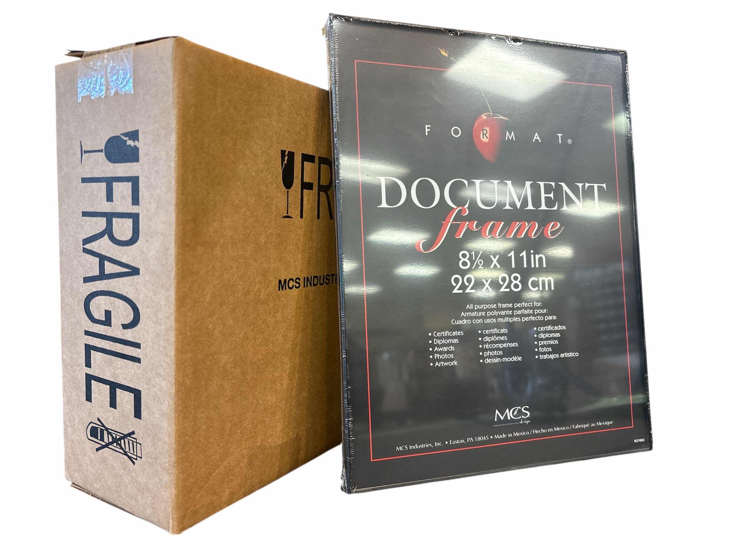 Photo 1 of NEW MCS INDUSTRIES 6-PACK FORMAT DOCUMENT FRAME, 8.5” X 11” (R21692)