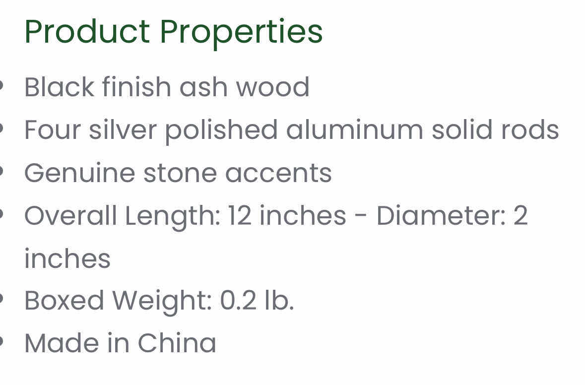 Photo 1 of NEW WOODSTOCK CHIMES PRECIOUS STONES 12” CHIME- JADE