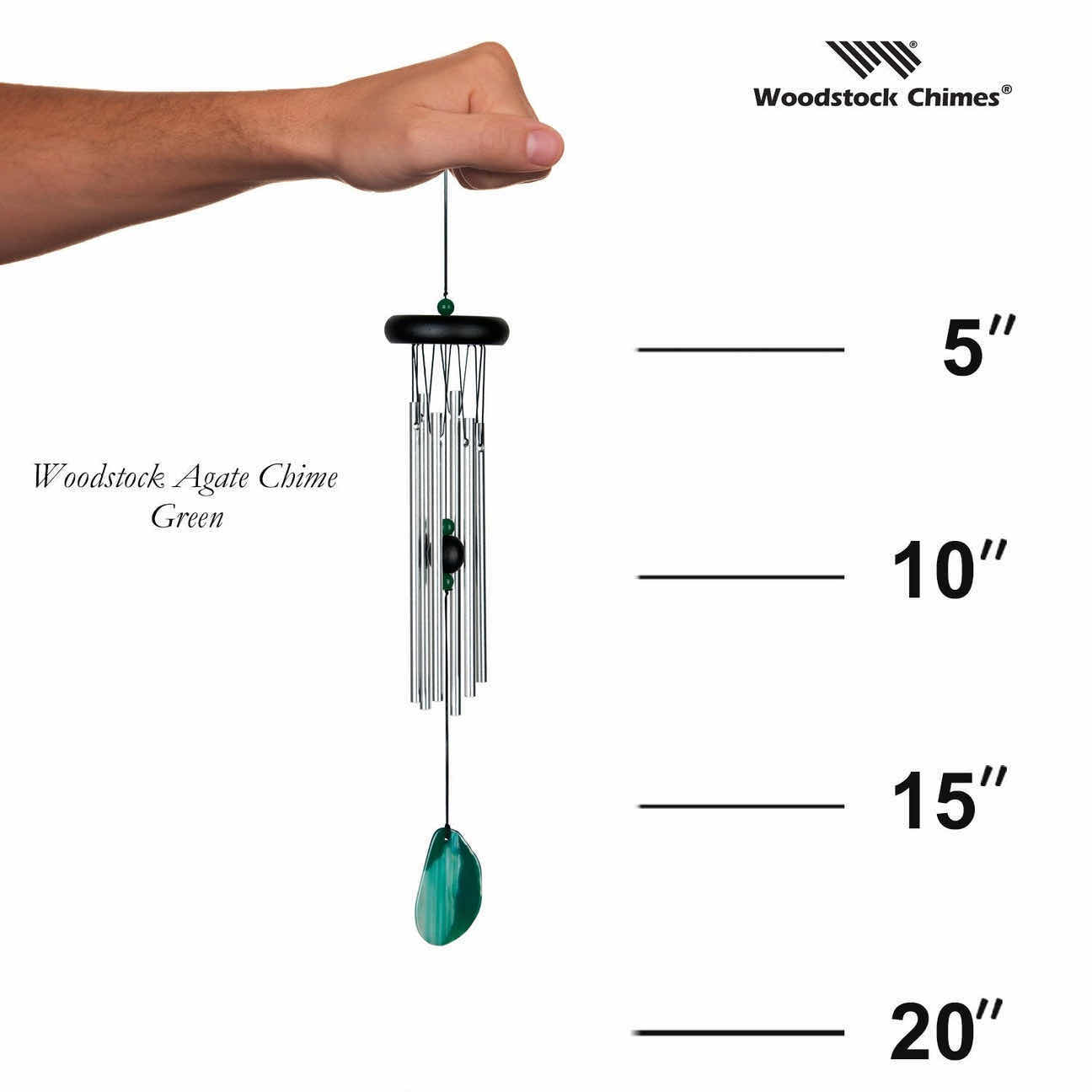 Photo 1 of NEW WOODSTOCK 18” AGATE CHIME- GREEN