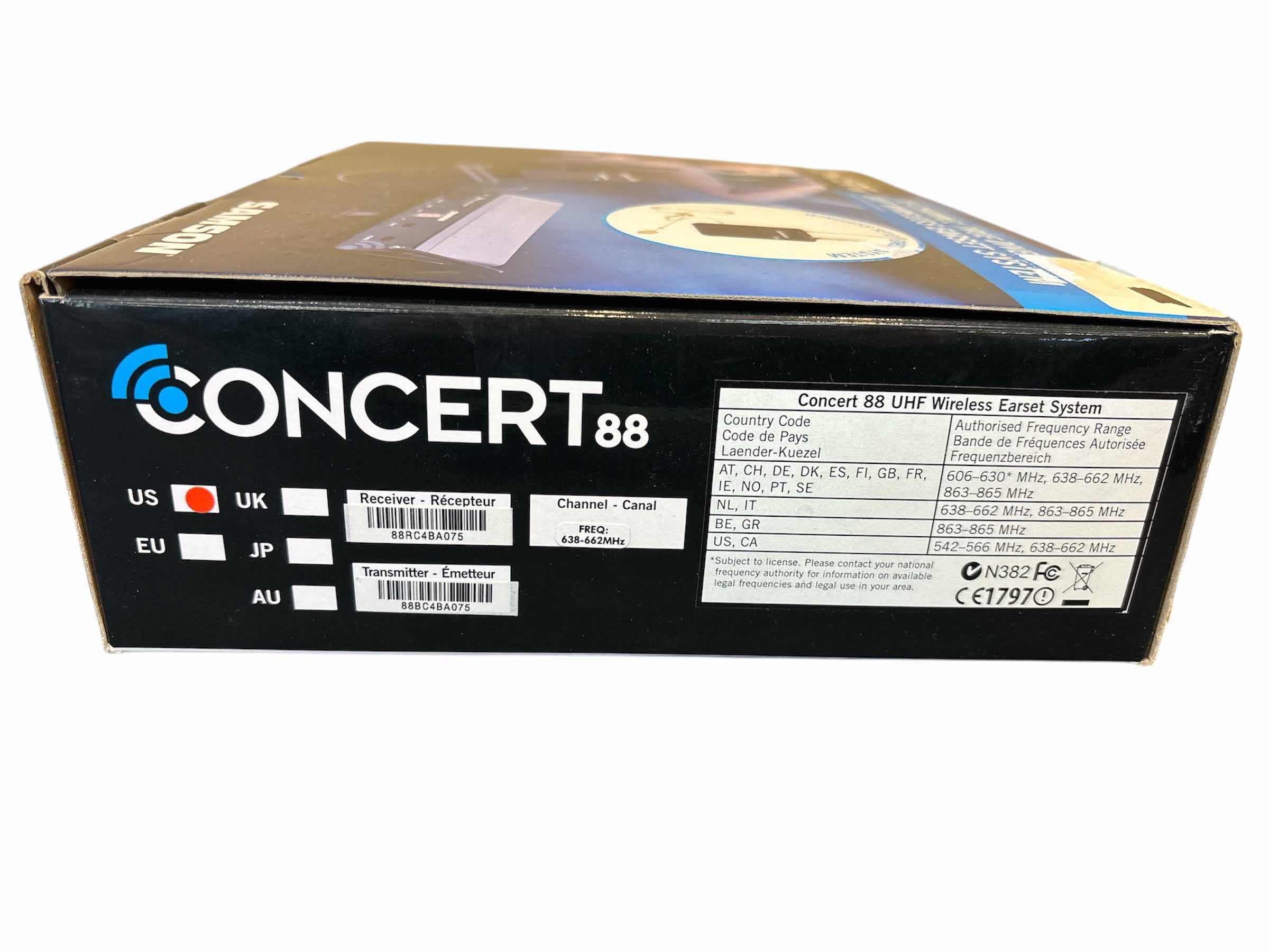 Photo 1 of NEW SAMSON CONCERT 88 16-CHANNEL TRUE DIVERSITY UHF WIRELESS EARSET SYSTEM