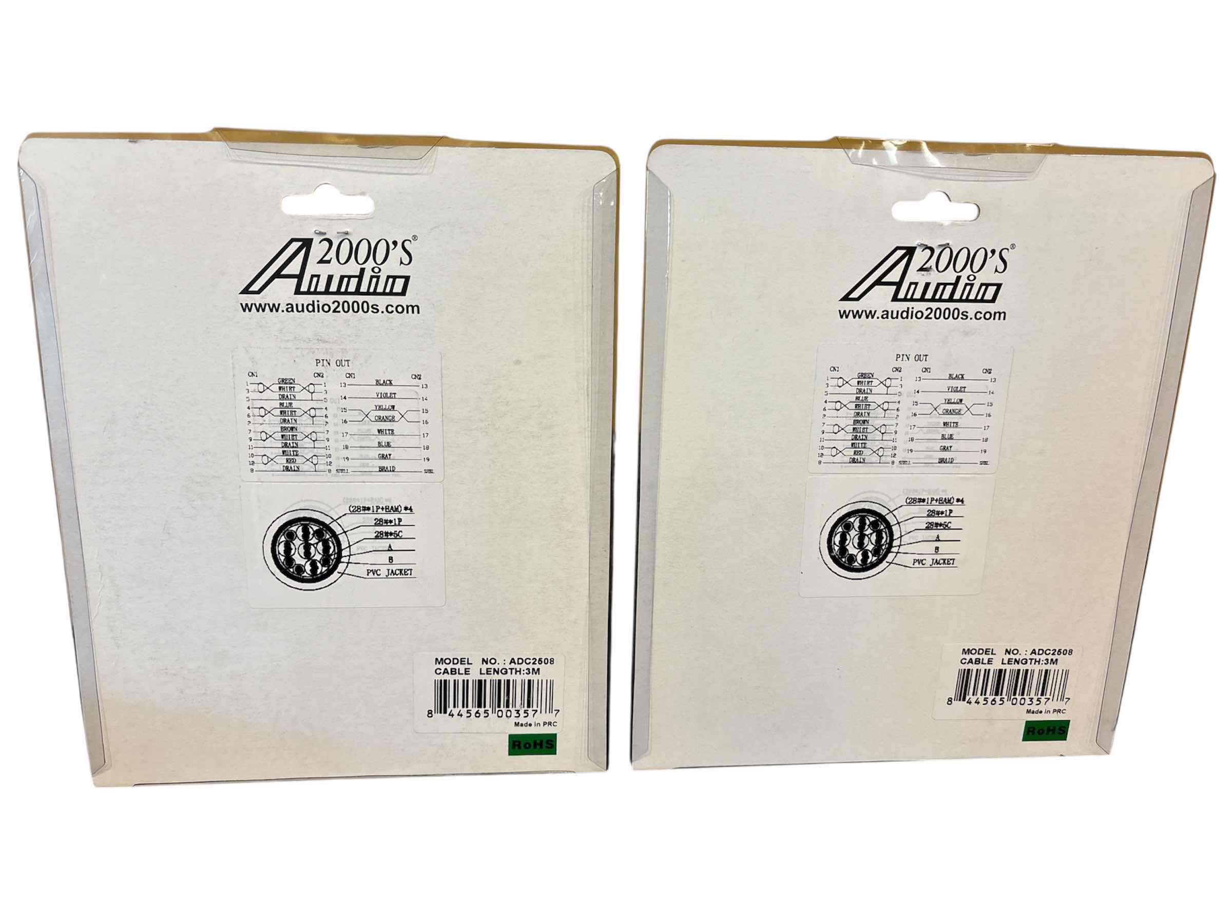 Photo 1 of NEW AUDIO2000’s 2-PACK 3M/10FT PROFESSIONAL HDMI CABLES, 1080p HDTV