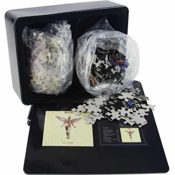 Photo 1 of NEW ICONIC CONCEPTS 2 PUZZLES, 256 PCS EACH- NIRVANA IN UTERO ALBUM COVER & BACK COVER
