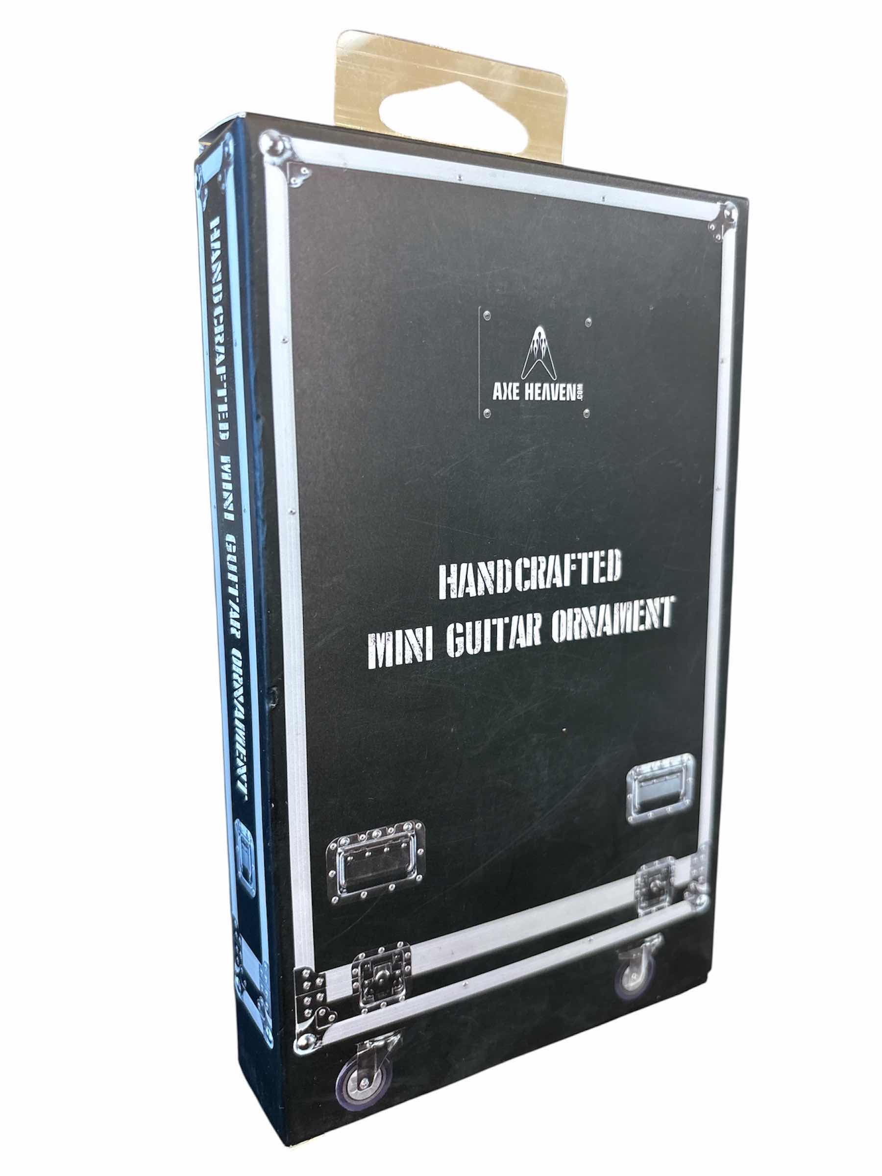 Photo 1 of NEW AXE HEAVEN HANDCRAFTED MINI GUITAR 6” HOLIDAY ORNAMENT, JACK DANIELS BASS GUITAR