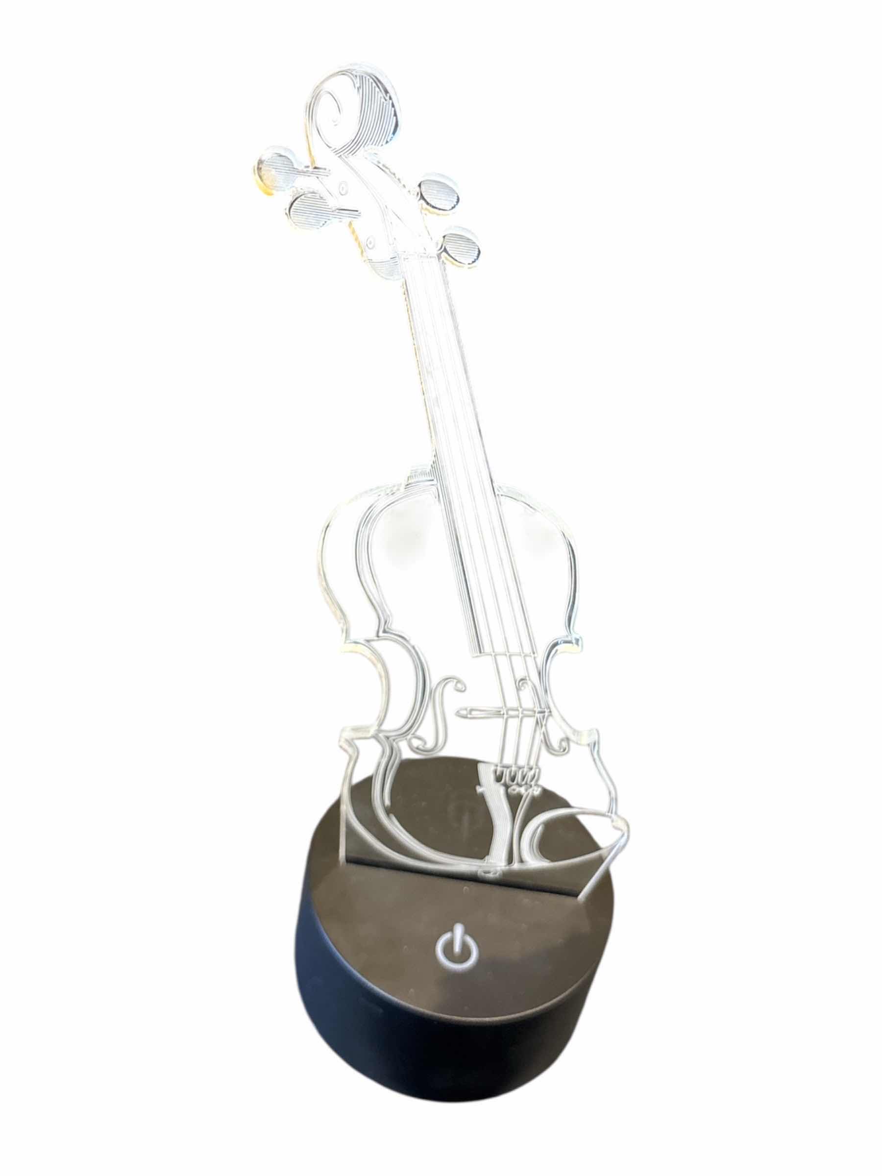 Photo 1 of NEW 3D LED LAMP OPTICAL ILLUSION LIGHT W 7 COLOR CHANGING LIGHTING EFFECTS- VIOLIN