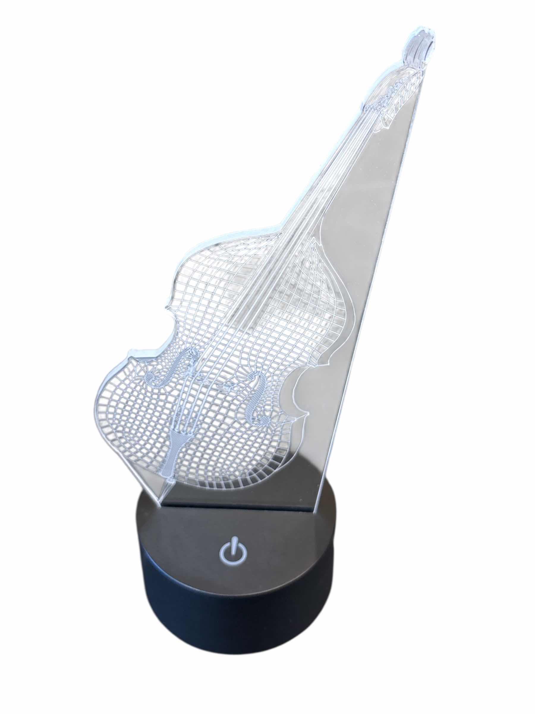 Photo 1 of NEW 3D LED LAMP OPTICAL ILLUSION LIGHT W 7 COLOR CHANGING LIGHTING EFFECTS- UPRIGHT BASS