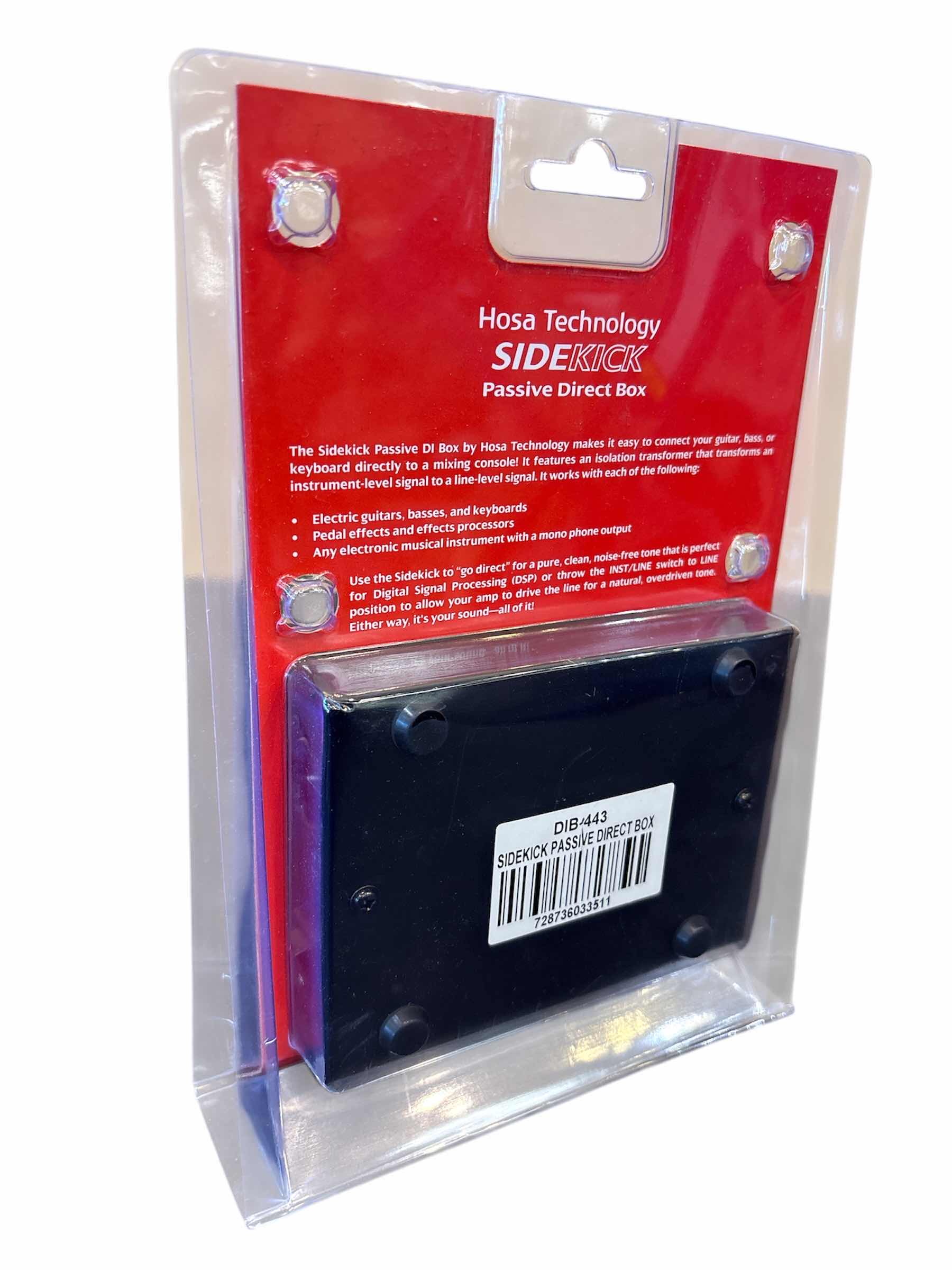 Photo 1 of NEW HOSA TECHNOLOGY SIDEKICK PASSIVE DIRECT BOX DIB-443