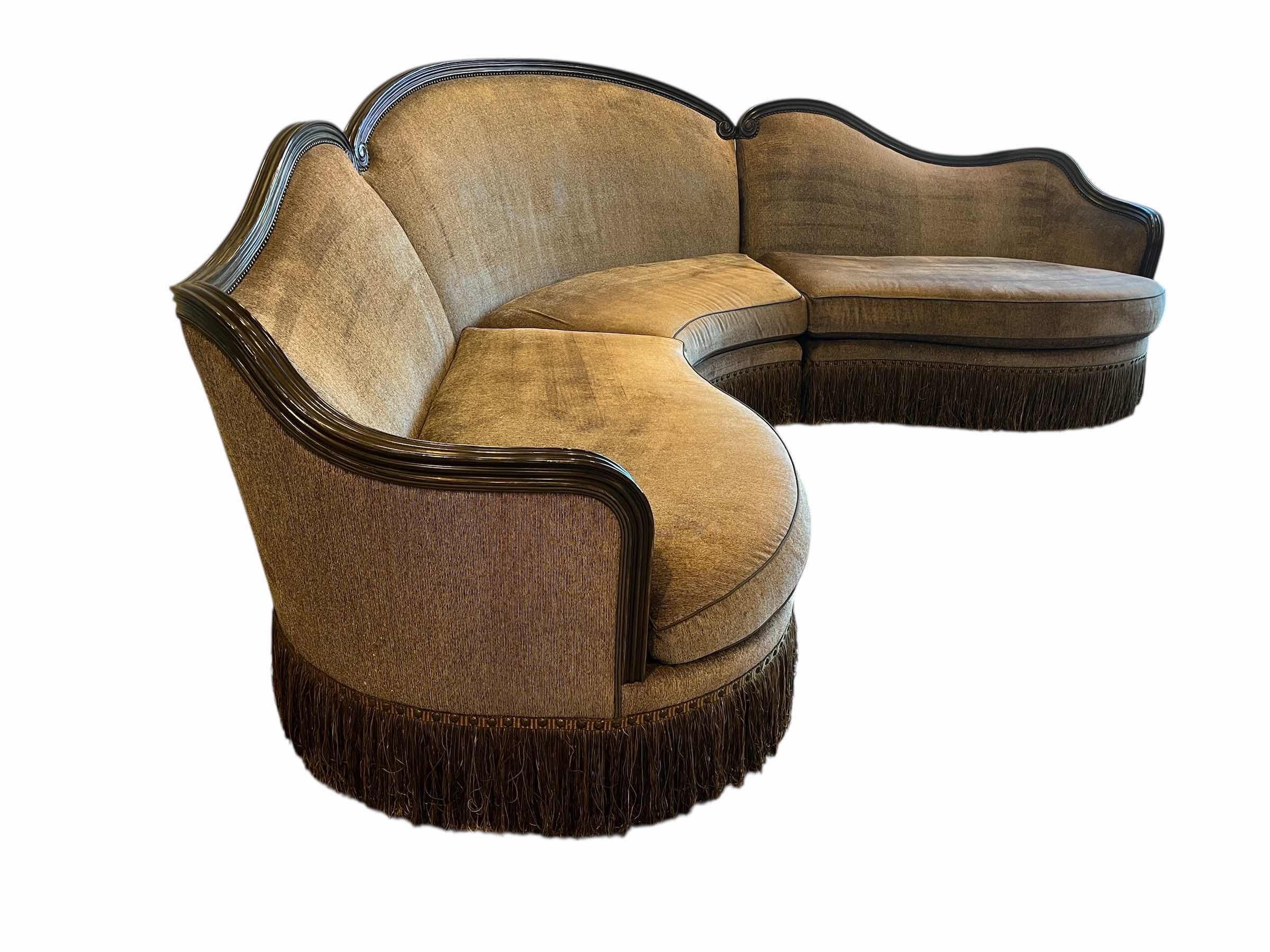 Photo 1 of ART FURNITURE GIOVANNA COLLECTION WEDGE SECTIONAL SOFA W THROW PILLOWS (509517-5427ab) 155” X 74” H47” READ NOTES