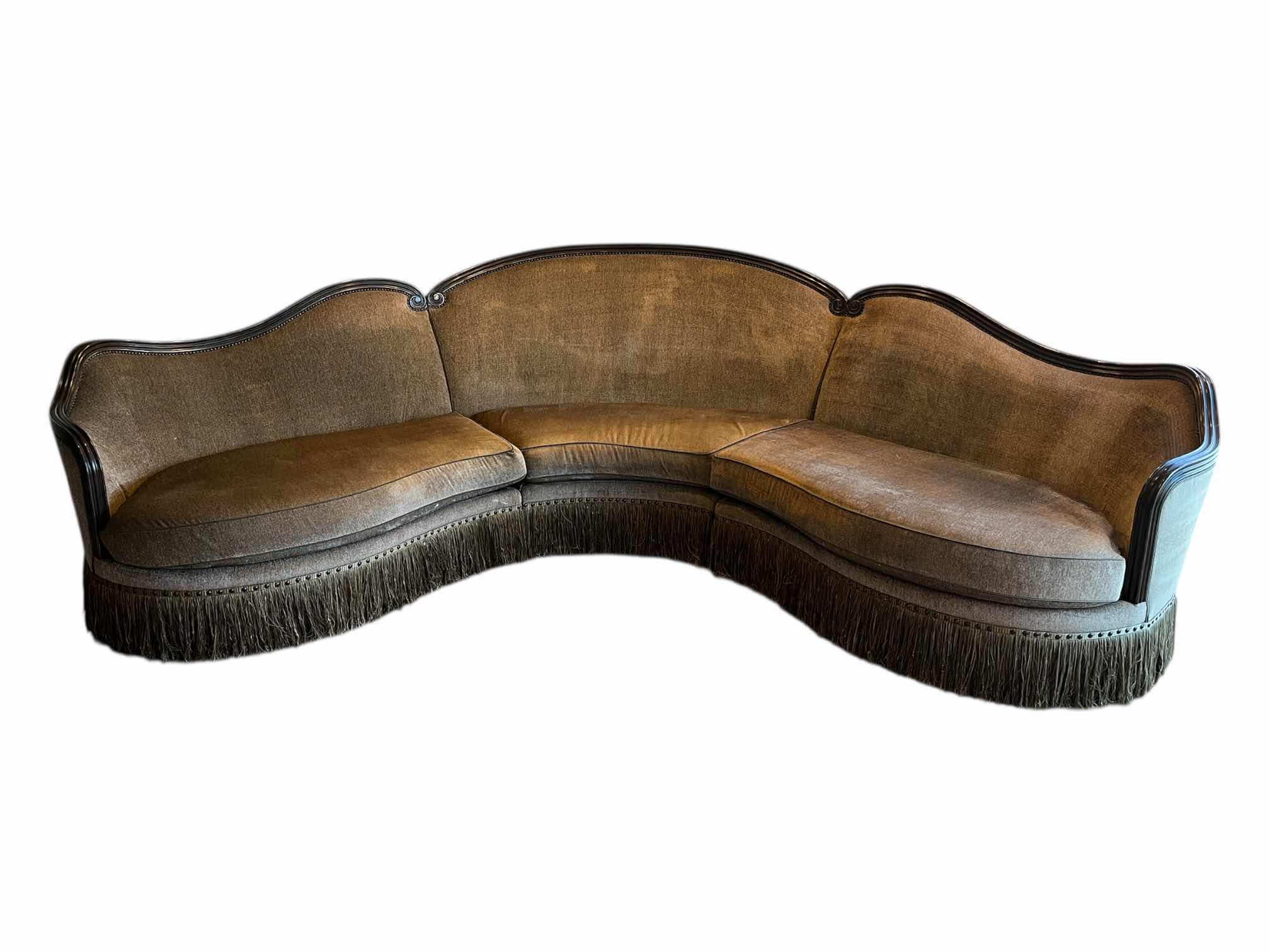 Photo 1 of ART FURNITURE GIOVANNA COLLECTION WEDGE SECTIONAL SOFA W THROW PILLOWS (509517-5427ab) 155” X 74” H47” READ NOTES