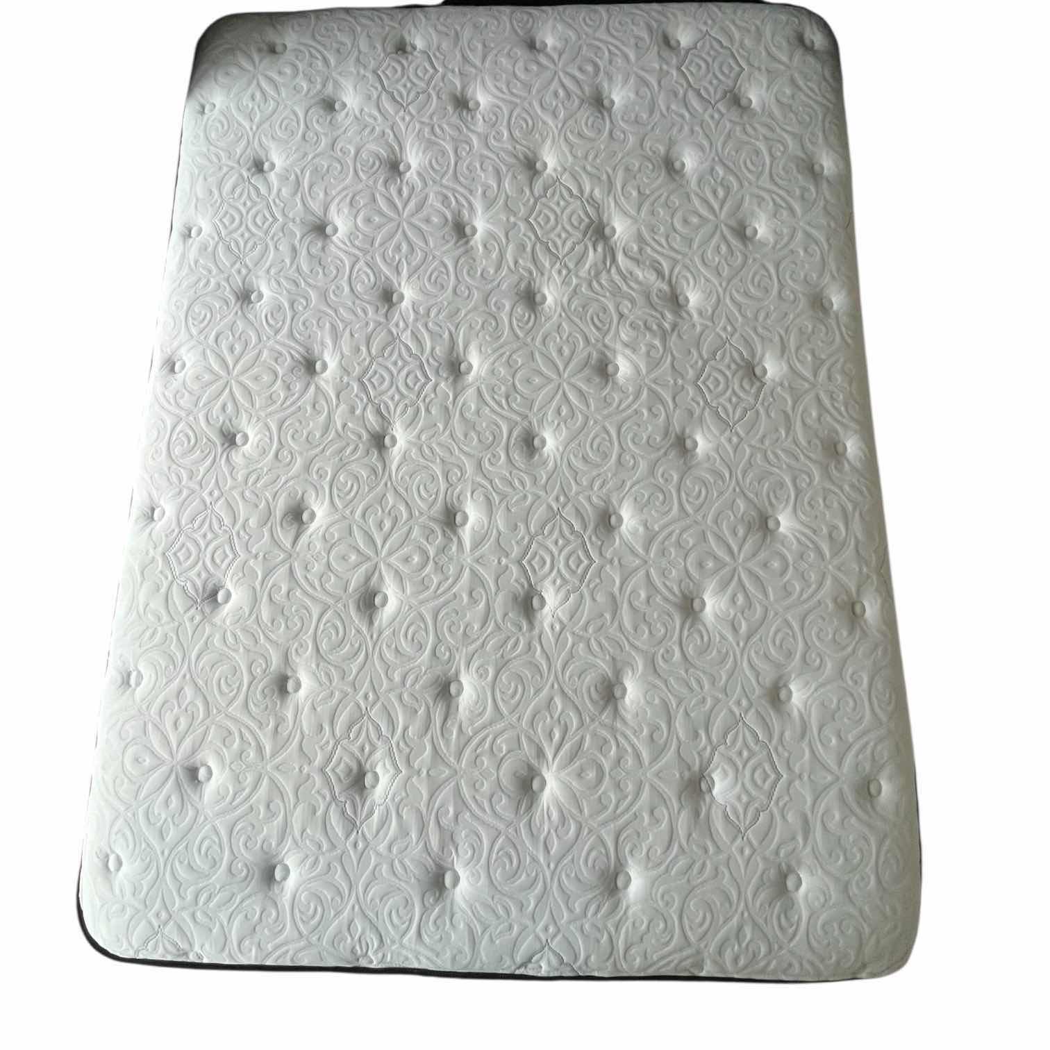 Photo 1 of COASTER BARZINI BLACK UPHOLSTERED OUEEN PLATFORM BED W CORSICANA QUEEN MATTRESS & BOX SPRING (READ NOTES)
