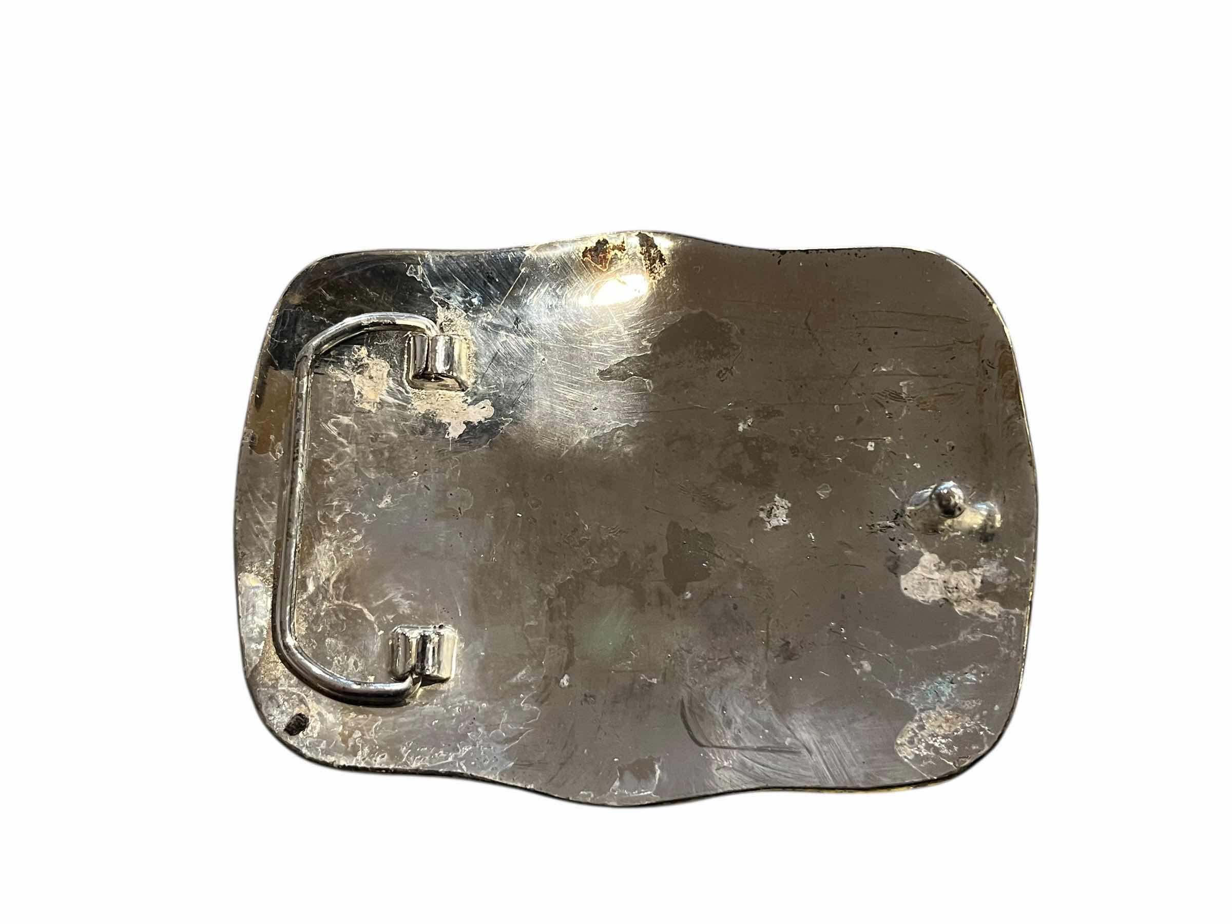 Photo 1 of REMY MARTIN GOLD & SILVER COWBOY BELT BUCKLE