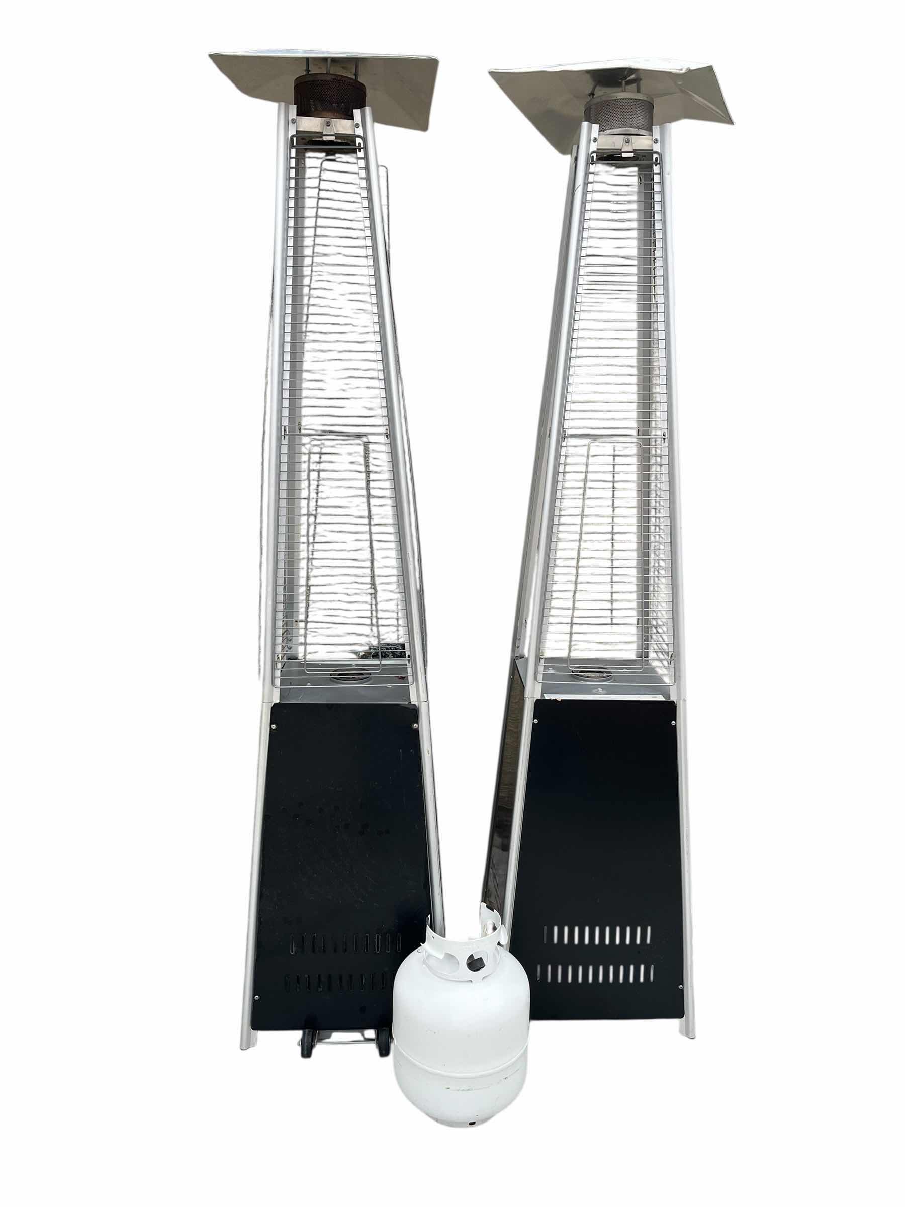 Photo 1 of OUTDOOR PROPANE PATIO HEATERS (2) 20.5” X 20.5” H90”
