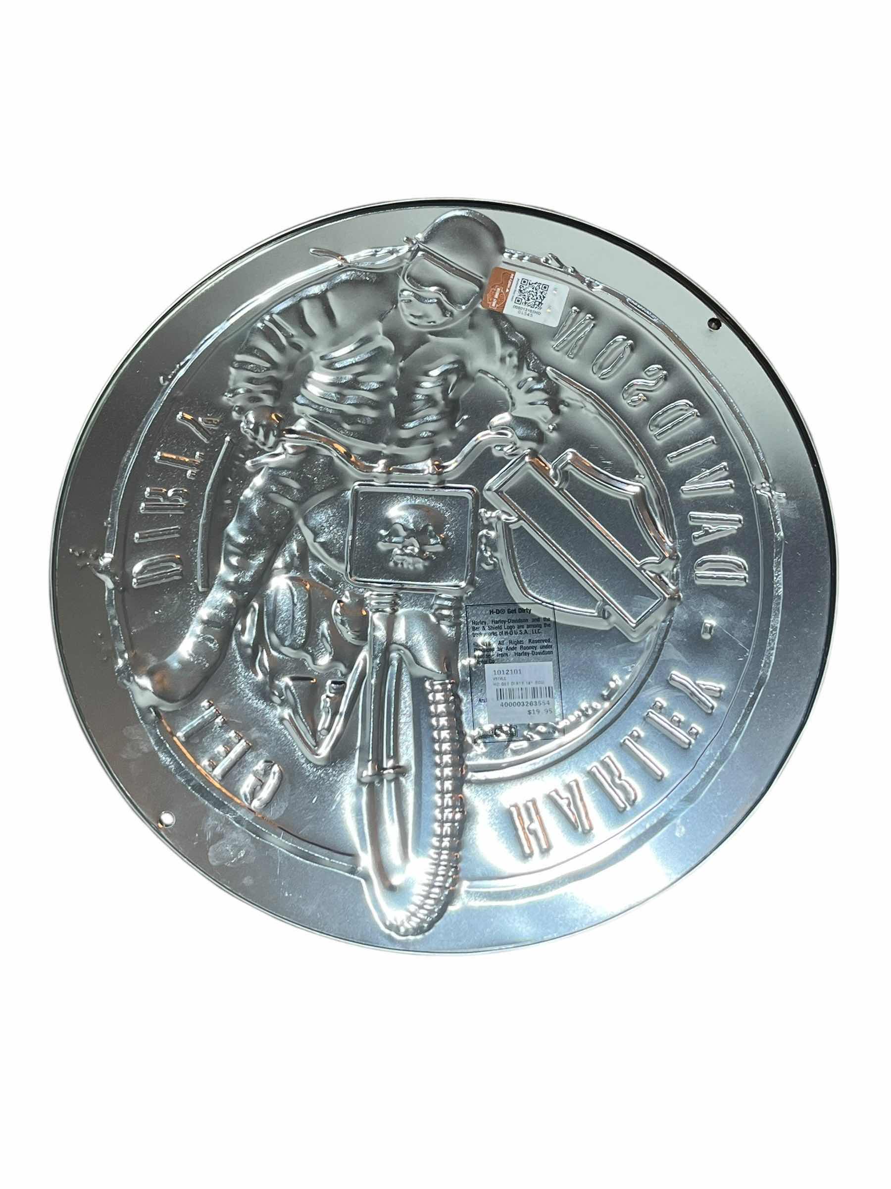 Photo 1 of HARLEY DAVIDSON GET DIRTY TIN SIGN 14”