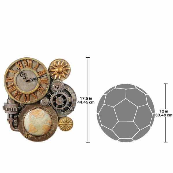 Photo 1 of DESIGNED TOSCANO GEARS OF TIME COLLECTION SCULPTURAL WALL CLOCK