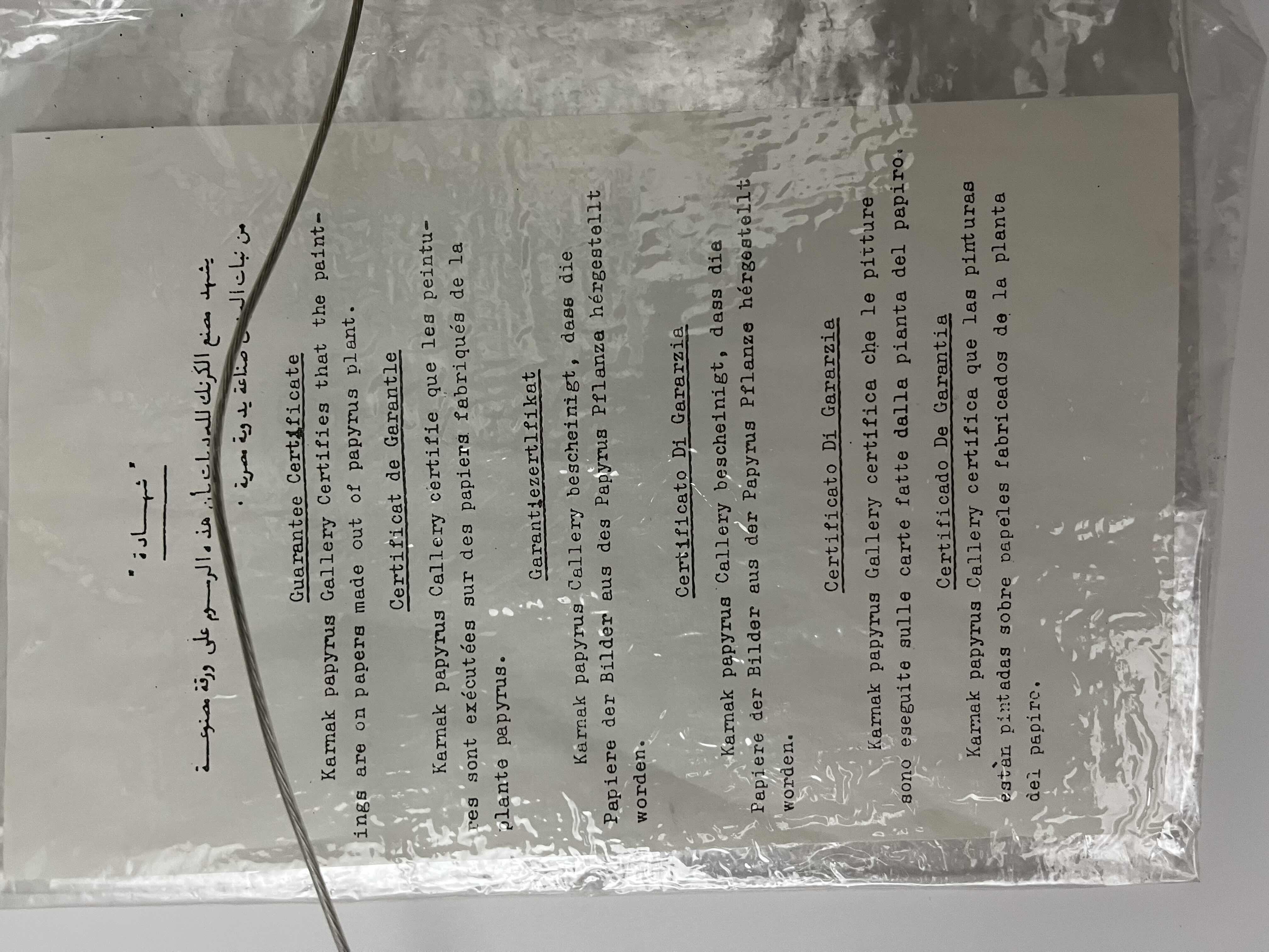 Photo 1 of KING SETI I BEFORE GOD LUNMUTEF AND GODDESS ISIS FRAMED PAPYRUS ARTWORK W COA 21.5” X 17.5”