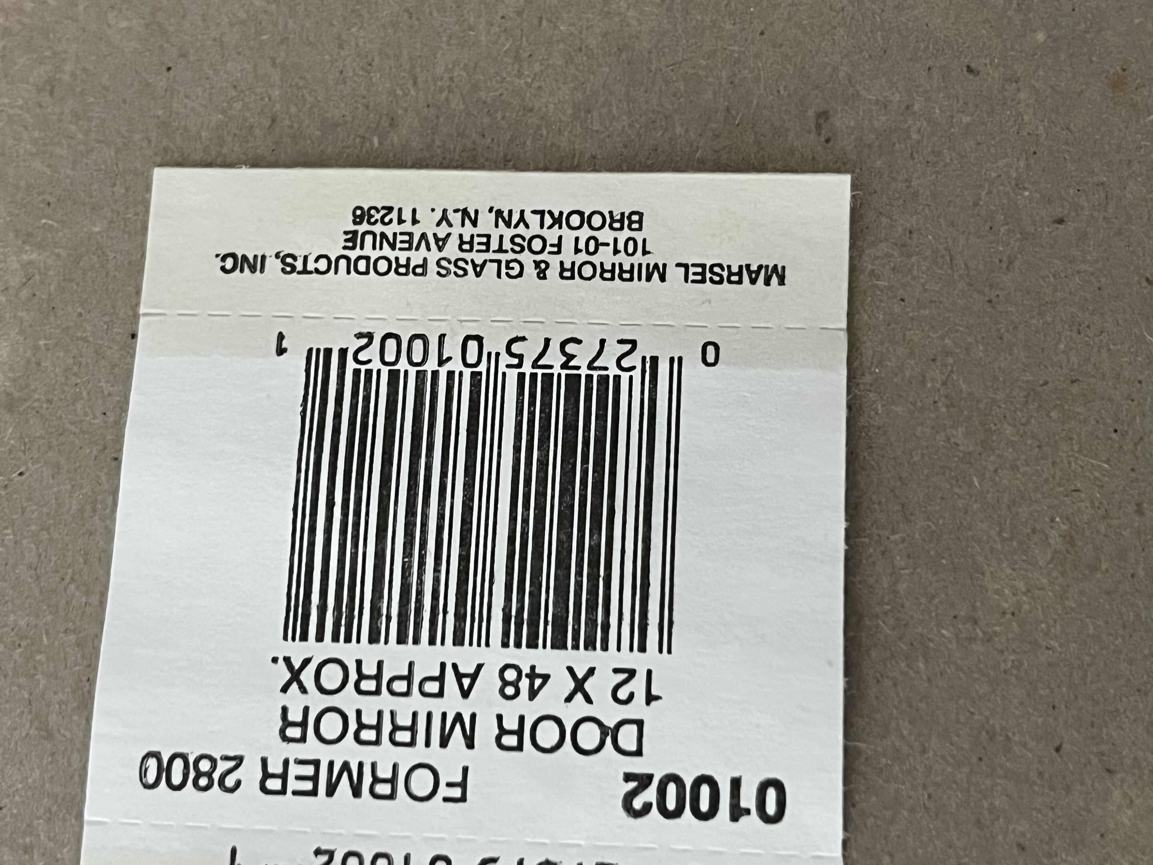 Photo 1 of MARSEL WOOD FRAME MIRROR 12” X 48”