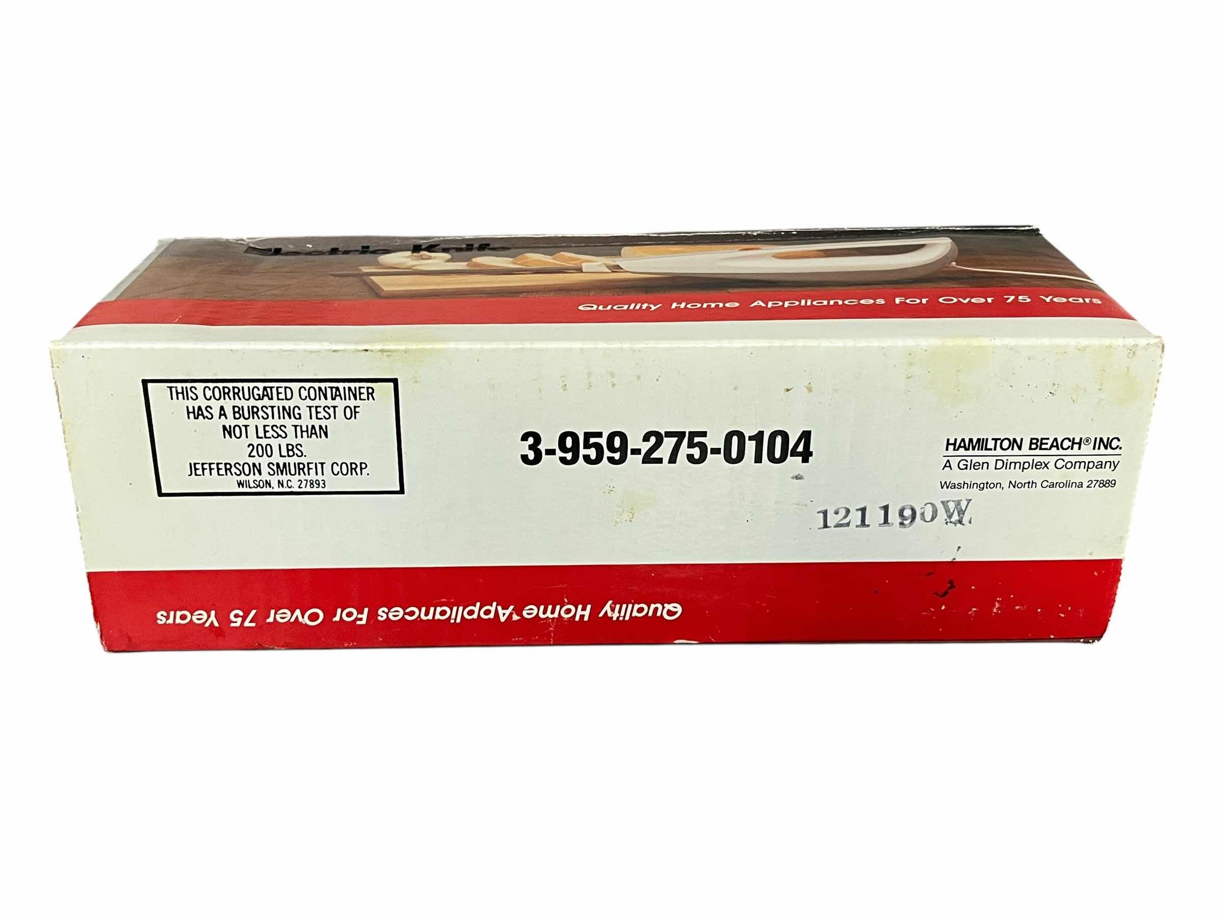 Photo 1 of HAMILTON BEACH ELECTRIC CARVING KNIFE