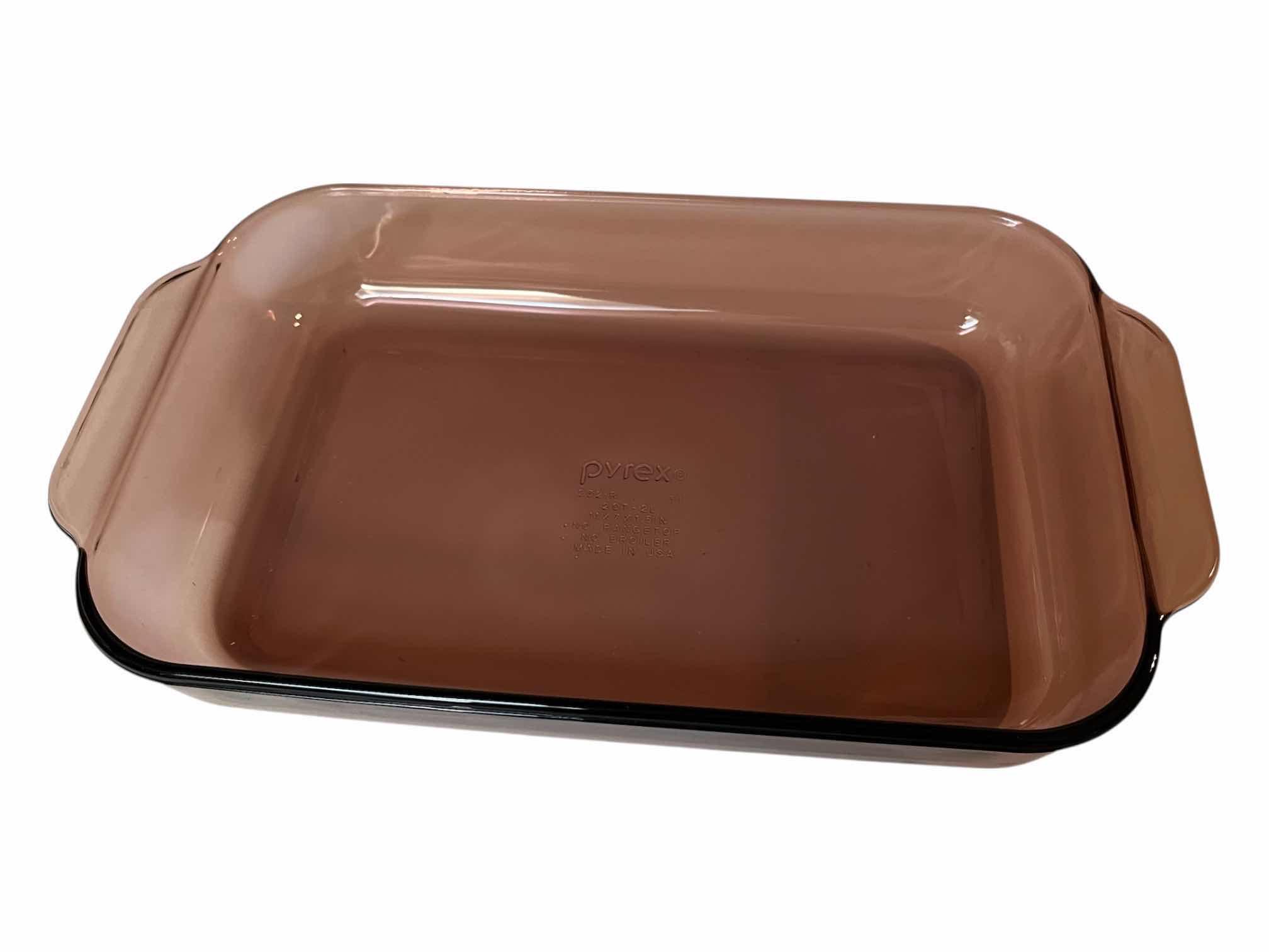 Photo 1 of PYREX CRANBERRY 2QT CASSEROLE DISH