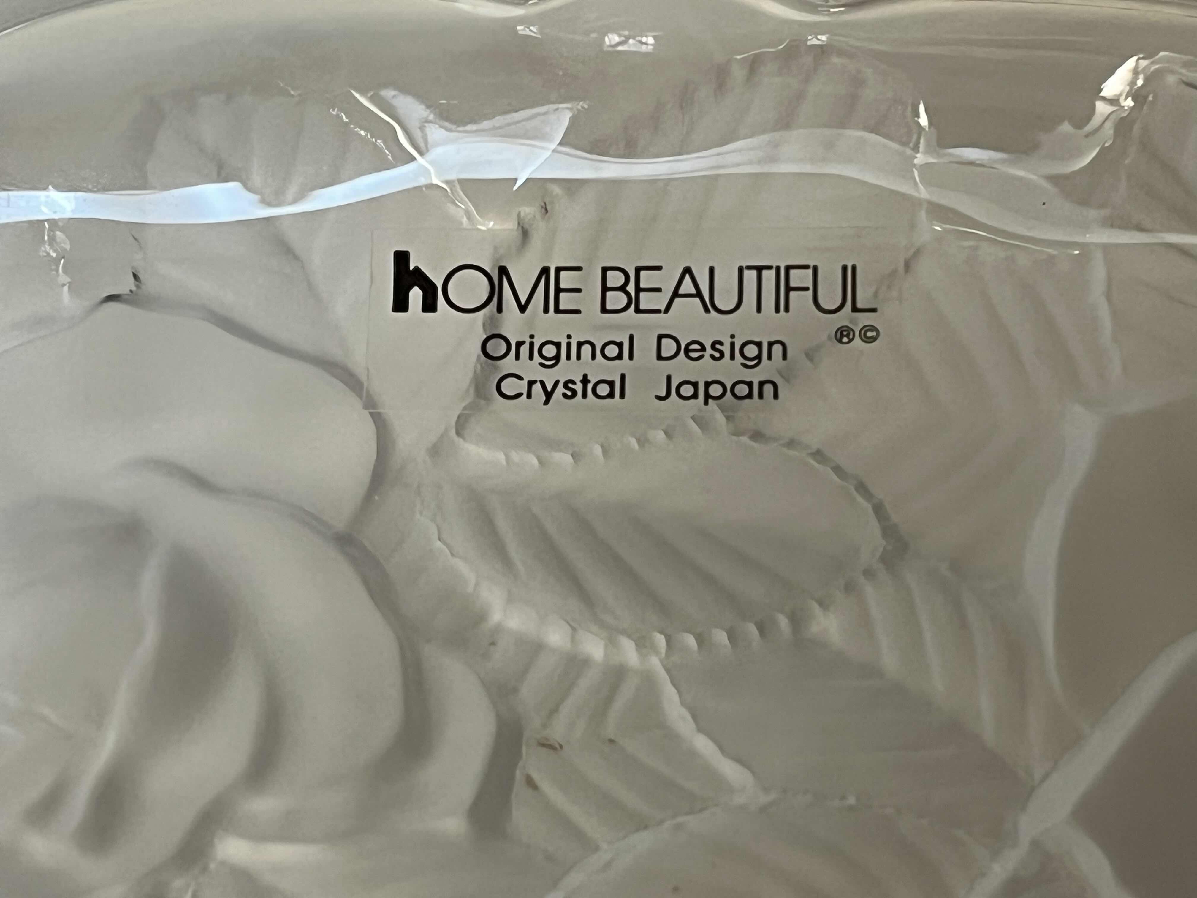 Photo 1 of HOME BEAUTIFUL ORIGINAL DESIGN FLORAL CLEAR GLASS DIP PLATTER 14”