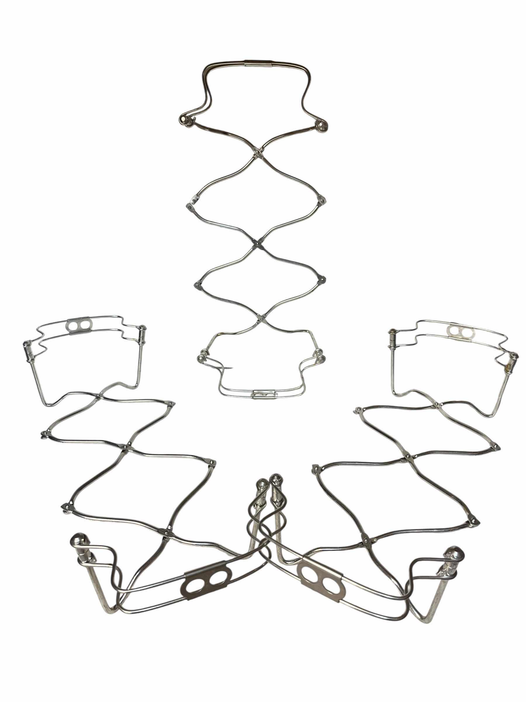 Photo 1 of ITALIAN STAINLESS STEEL RESTING RACKS (3)