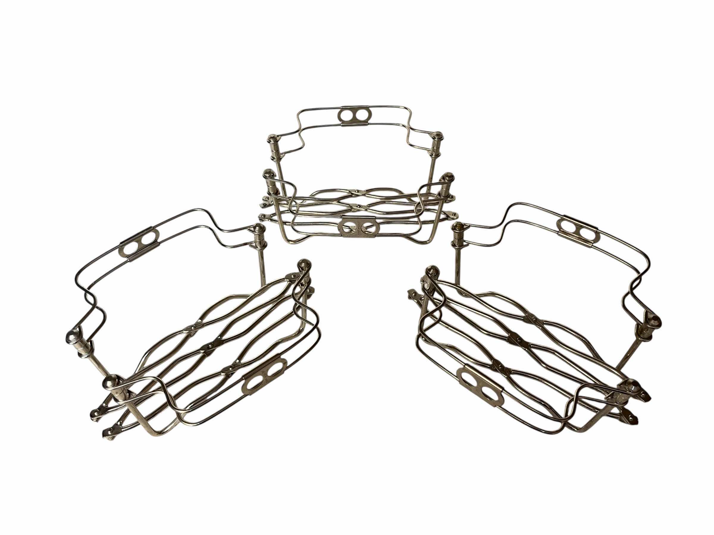 Photo 1 of ITALIAN STAINLESS STEEL RESTING RACKS (3)