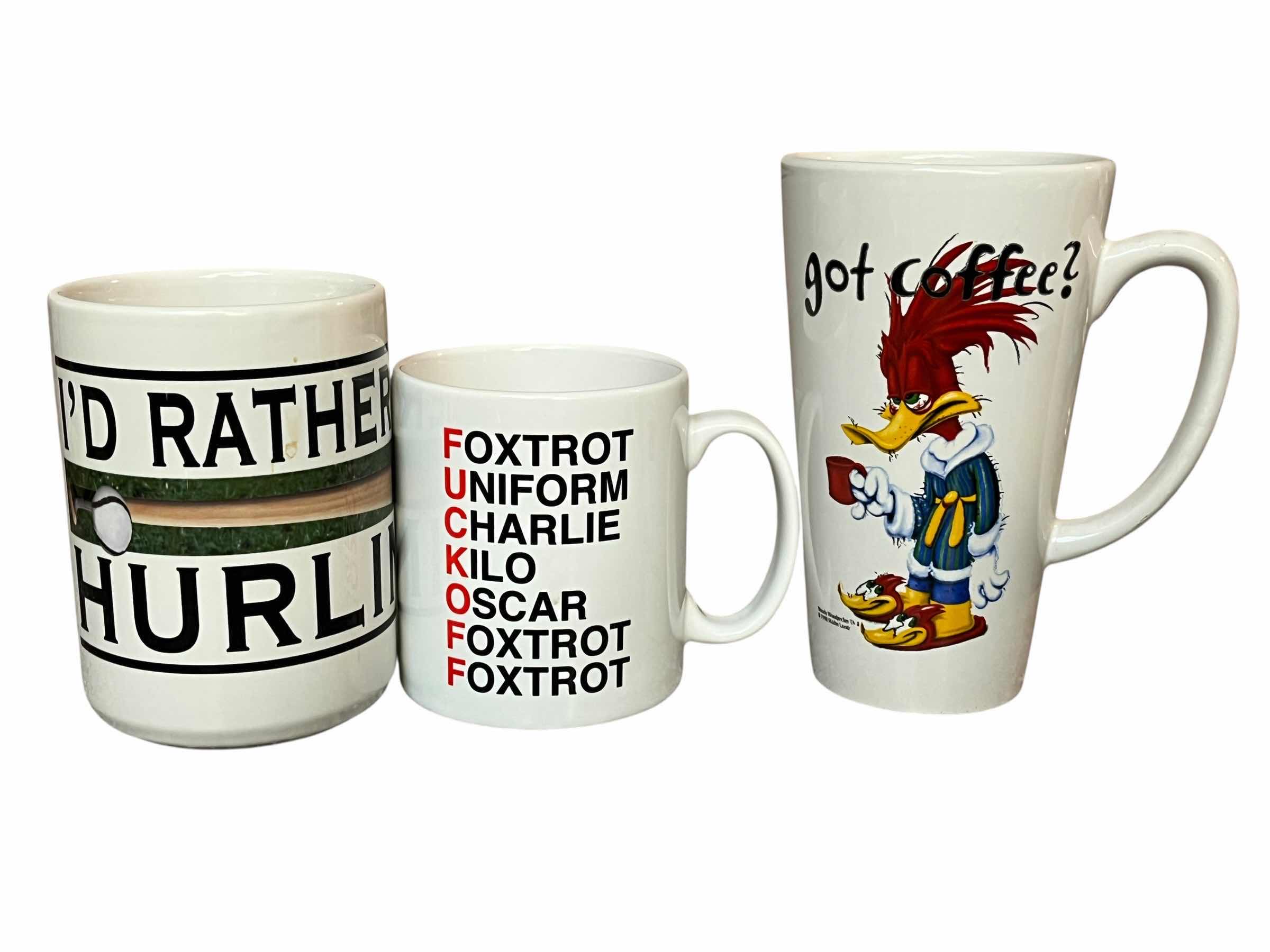 Photo 1 of FUNNY COFFEE MUGS (3)