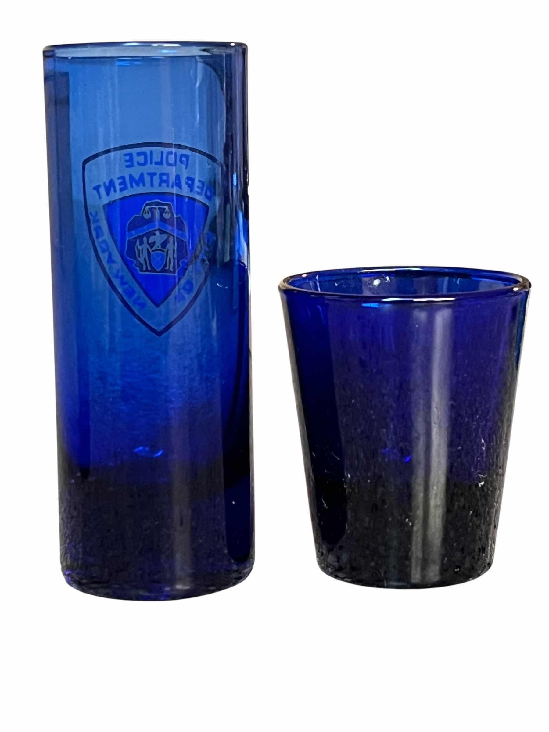 Photo 1 of NYPD CITY OF NEW YORK POLICE DEPARTMENT SHOT GLASSES (2)