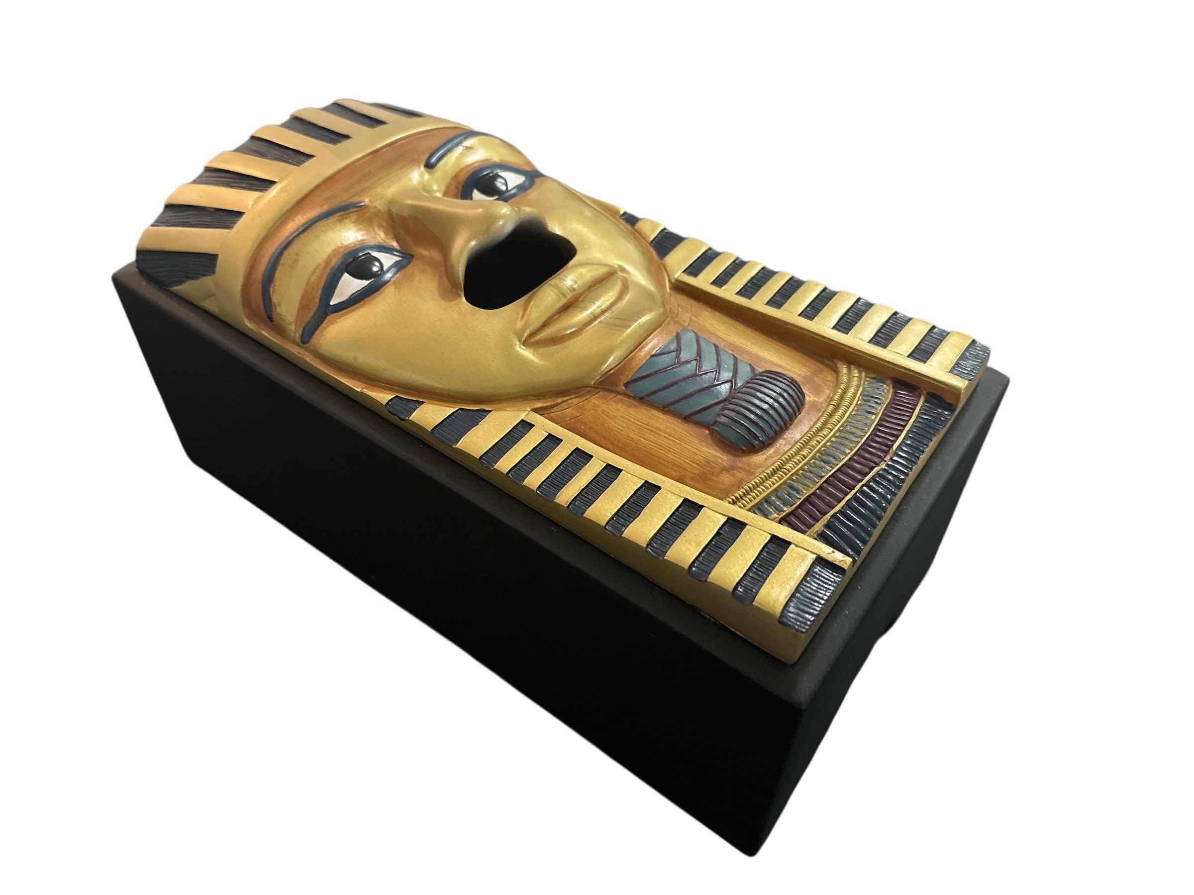 Photo 1 of KING TUTU EGYPTIAN TISSUE BOX HOLDER, RESIN