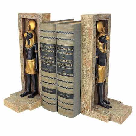 Photo 1 of MYTHS & LEGENDS HORUS SCULPTURAL 9.25” BOOKEND SET OF 2, LUXOR GIFT COLLECTION