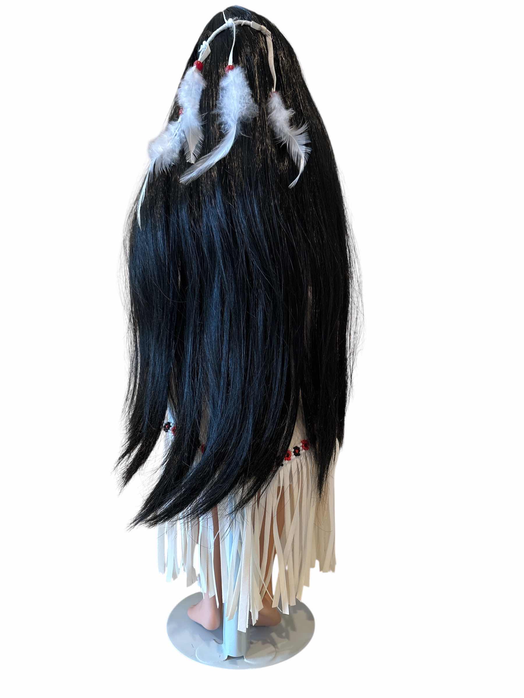 Photo 1 of NATIVE AMERICAN PORCELAIN DOLL WCOA H17”