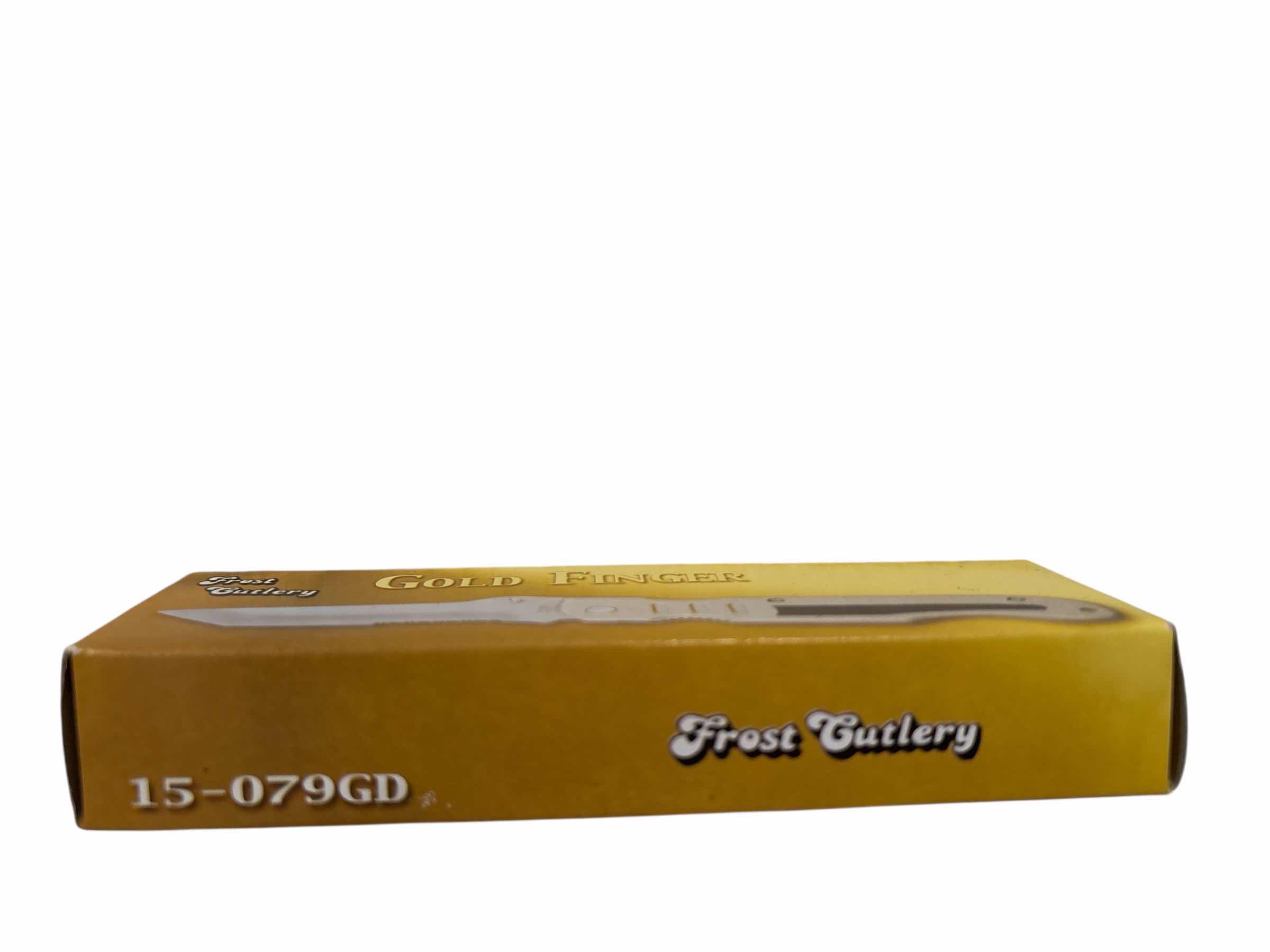 Photo 1 of FROST CUTLERY GOLD FINGER STAINLESS STEEL BLADE 5.3” BLADE