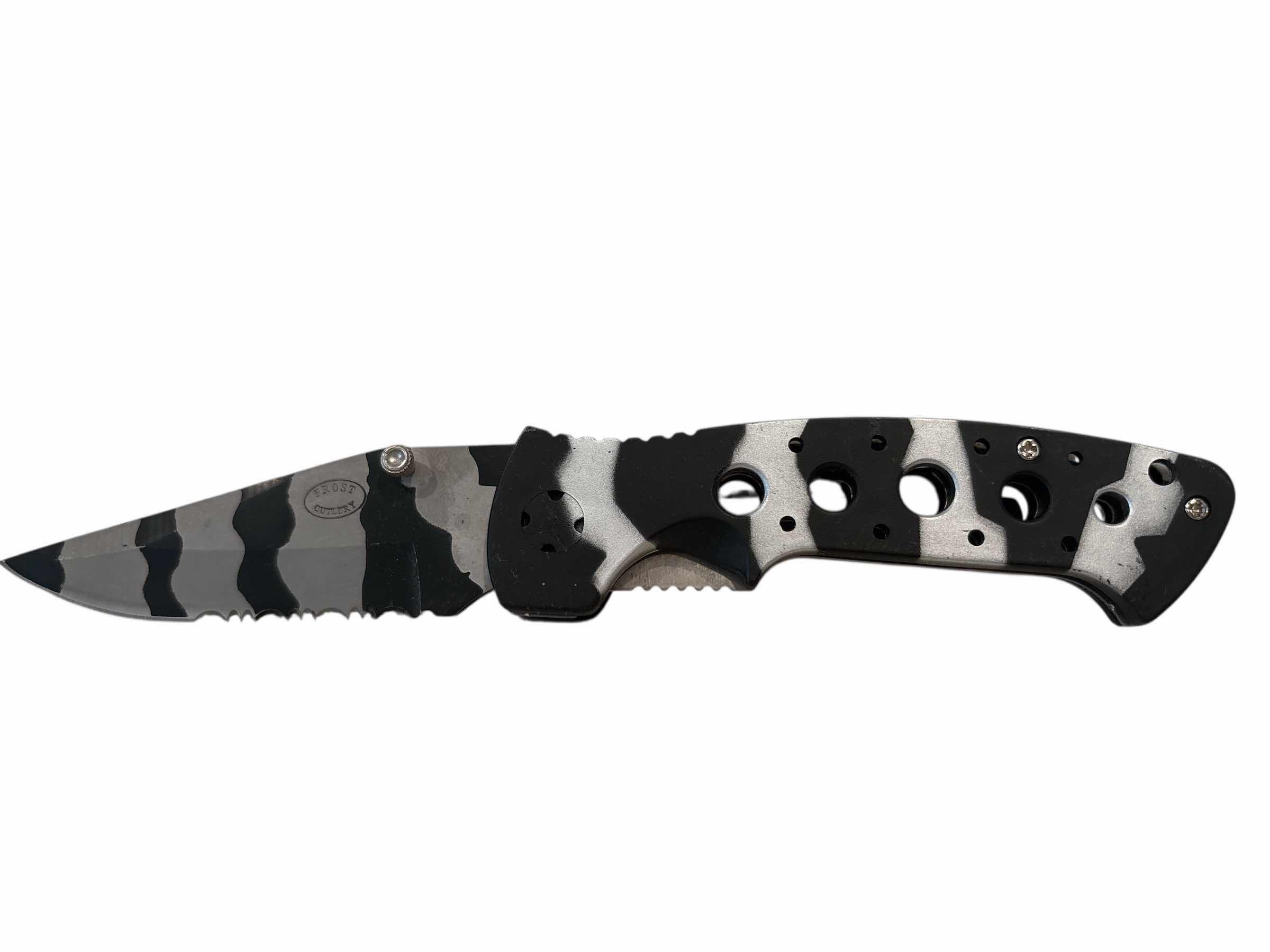 Photo 1 of FROST CUTLERY WILD ZEBRA KNIFE 7.5”