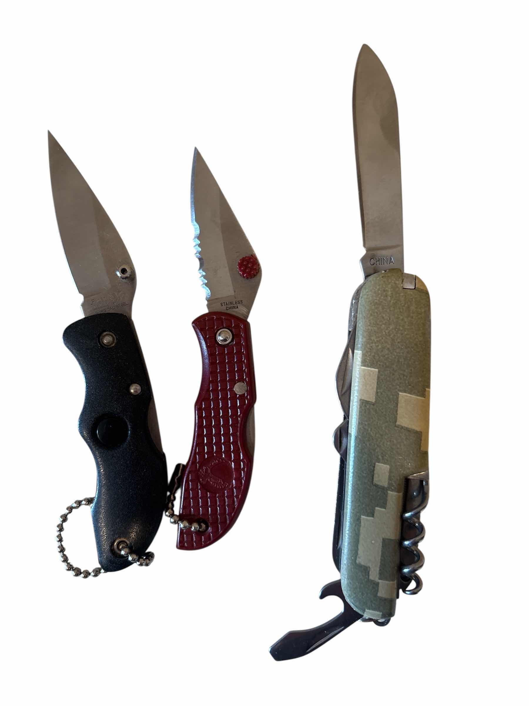 Photo 1 of (3)PCS MULTI TOOL AND KNIVES