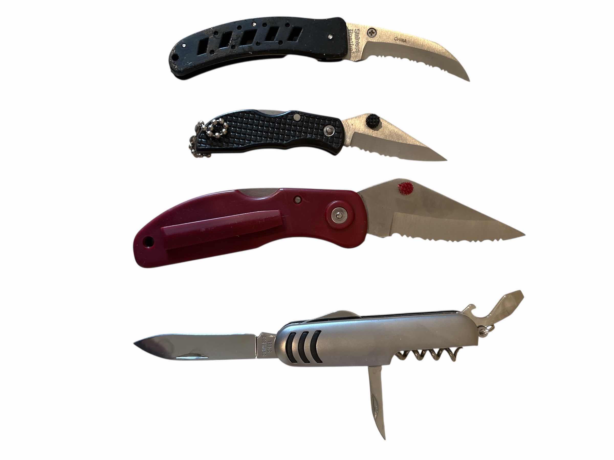 Photo 1 of (4)PCS MULTI TOOL AND KNIVES