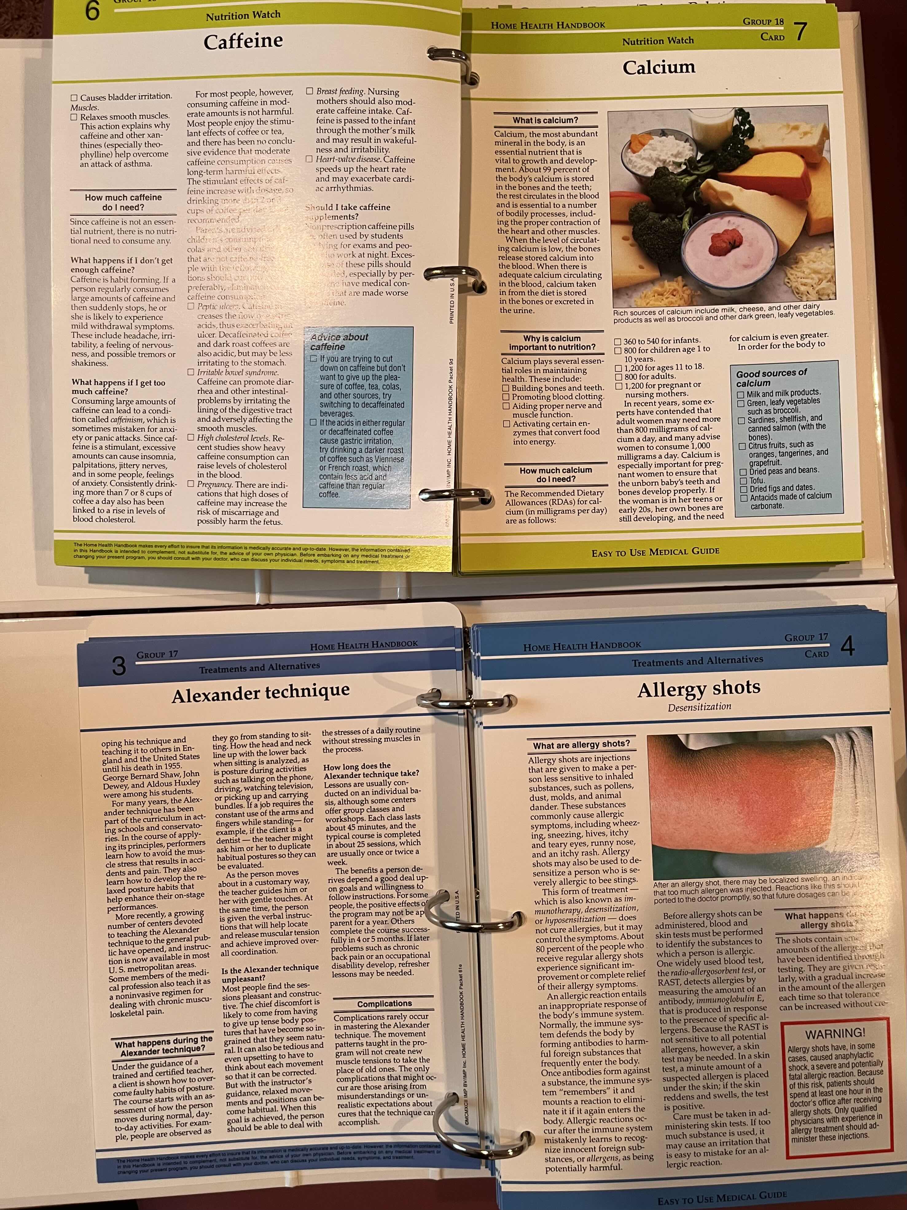 Photo 1 of HOME HEALTH HANDBOOK MEDICAL GUIDE BINDERS (8)