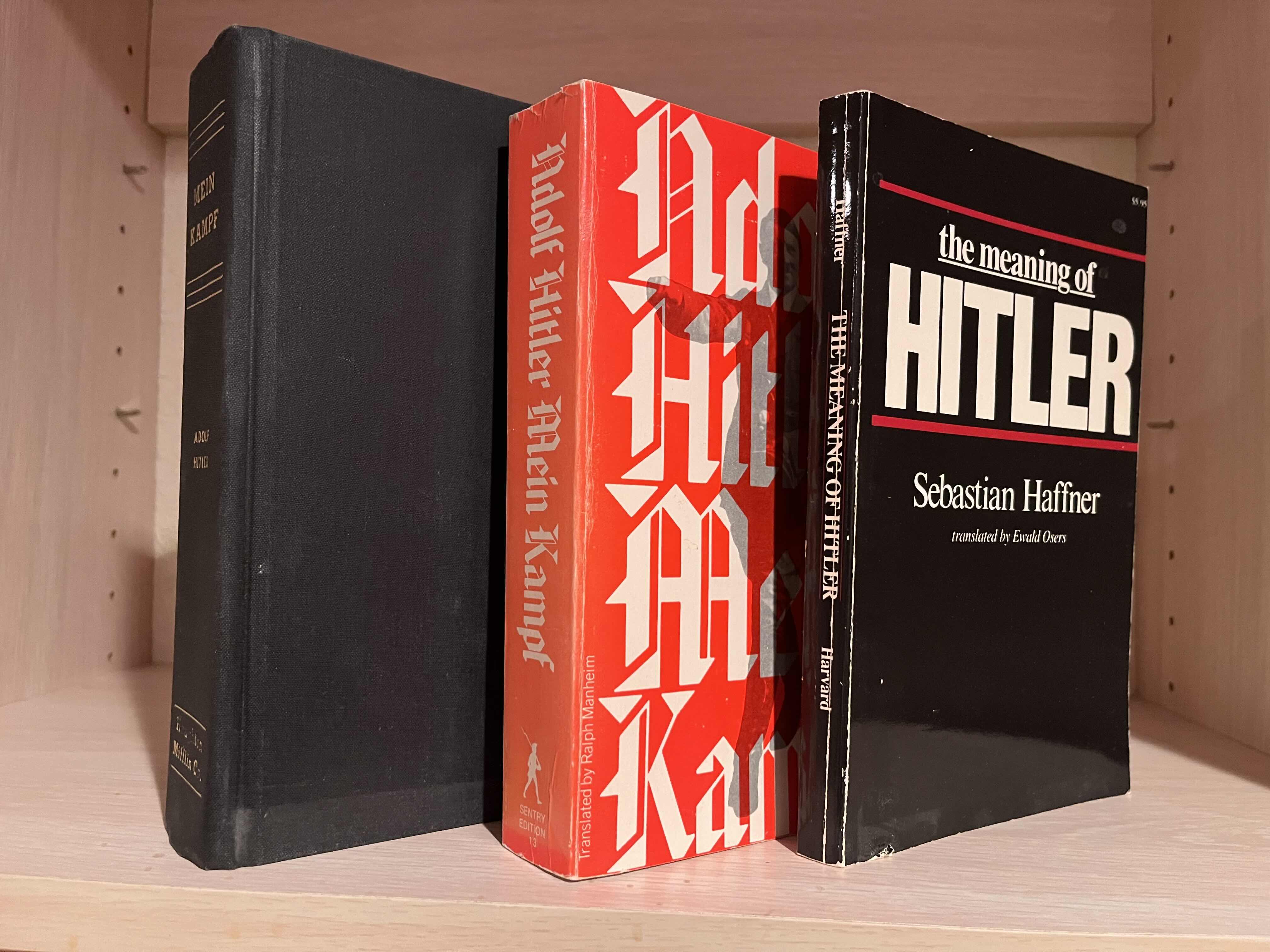 Photo 1 of ADOLF HITLER MEIN KAMPF HOUGHTON MIFFLIN, ADOLF HITLER MEIN KAMPF CENTURY EDITION 13 & THE MEANING OF HITLER SEBASTIAN HAFFNER