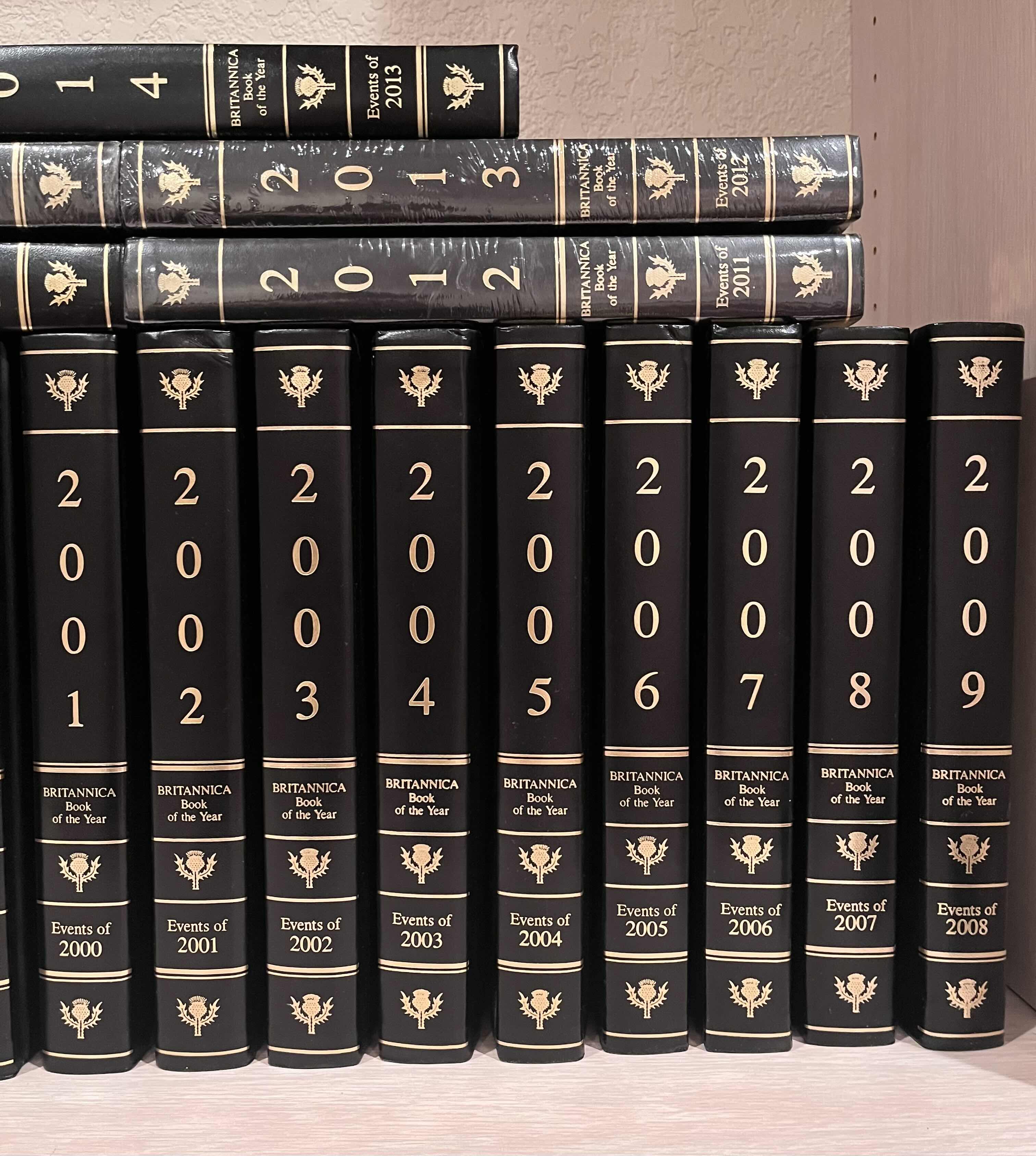 Photo 1 of BRITANNICA BOOK OF THE YEAR EVENTS YR’ ENCYCLOPEDIA SET 1993-2013