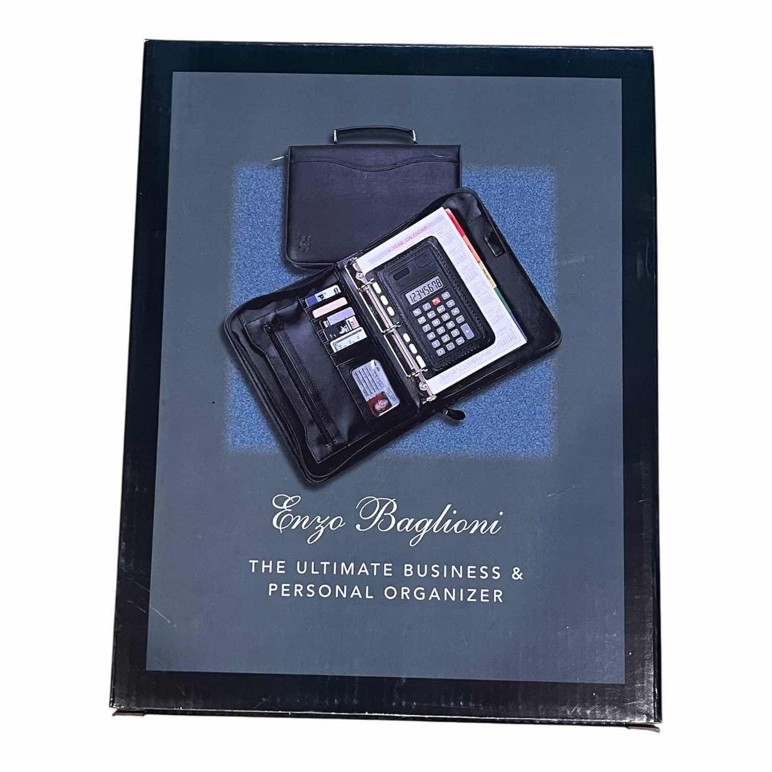 Photo 1 of ENZO BAG BLACK LEATHER THE ULTIMATE BUSINESS & PERSONAL ORGANIZER