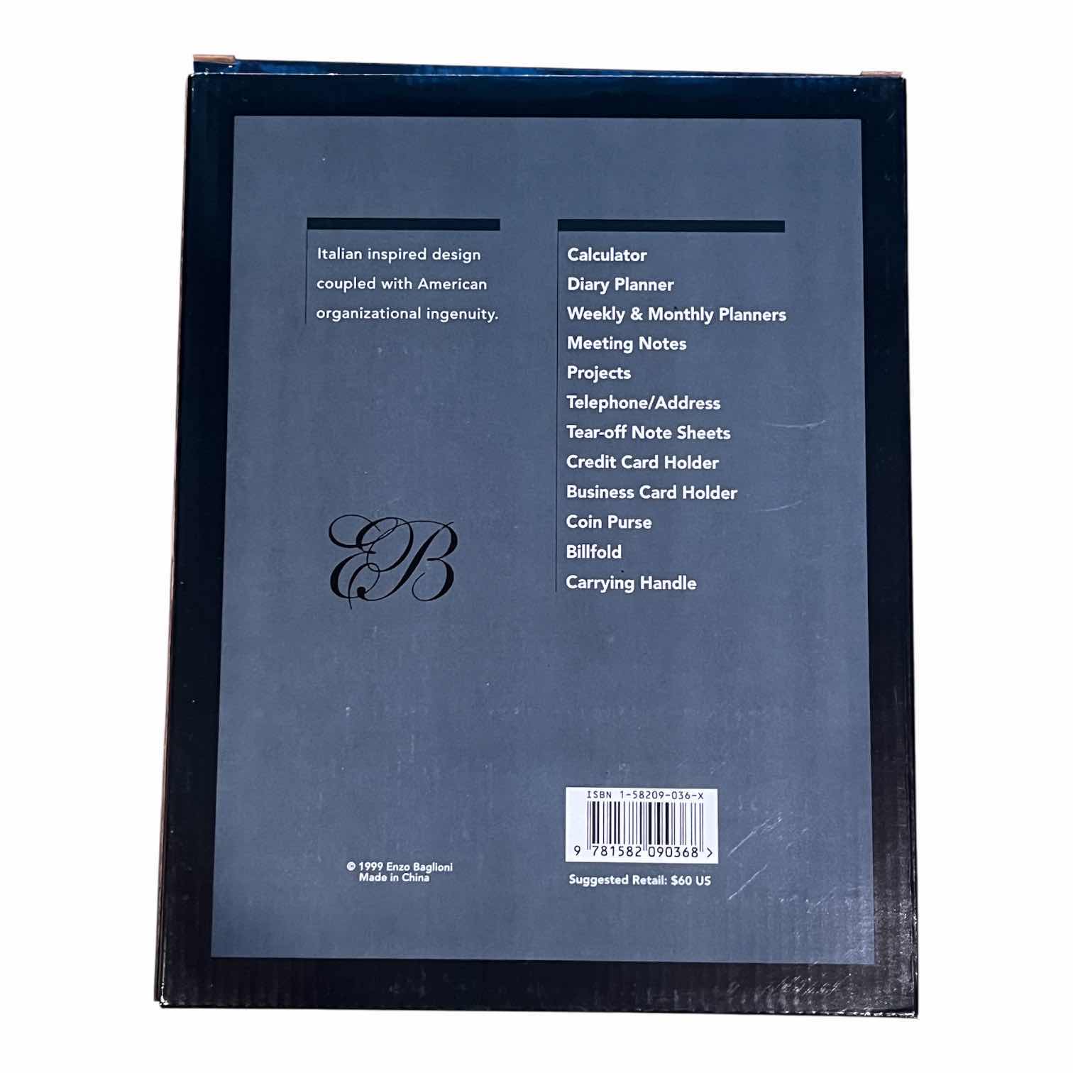 Photo 1 of ENZO BAG BLACK LEATHER THE ULTIMATE BUSINESS & PERSONAL ORGANIZER