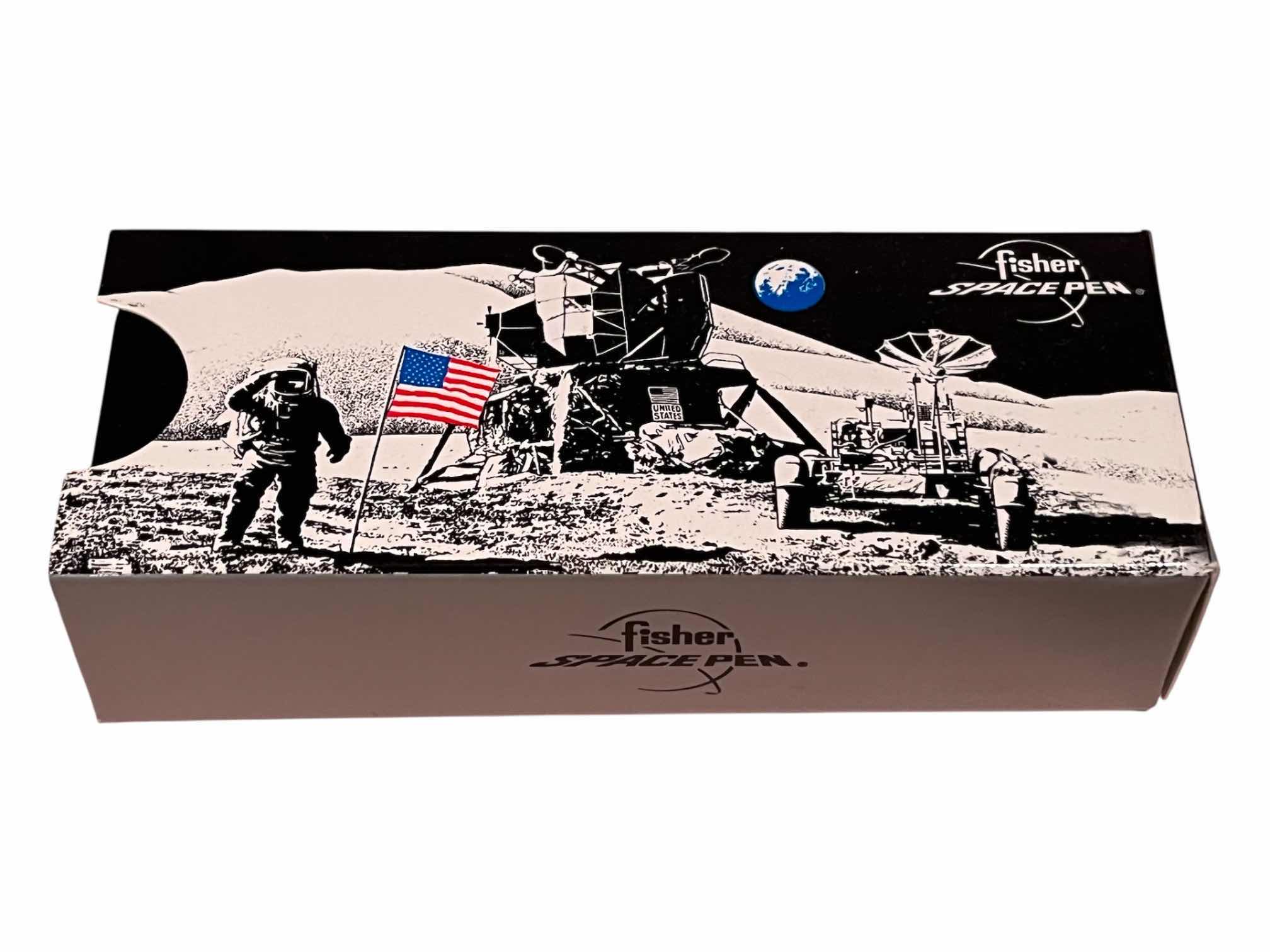 Photo 1 of FISHER MATTE BLACK BULLET SPACE PEN W CASE & PACKAGING