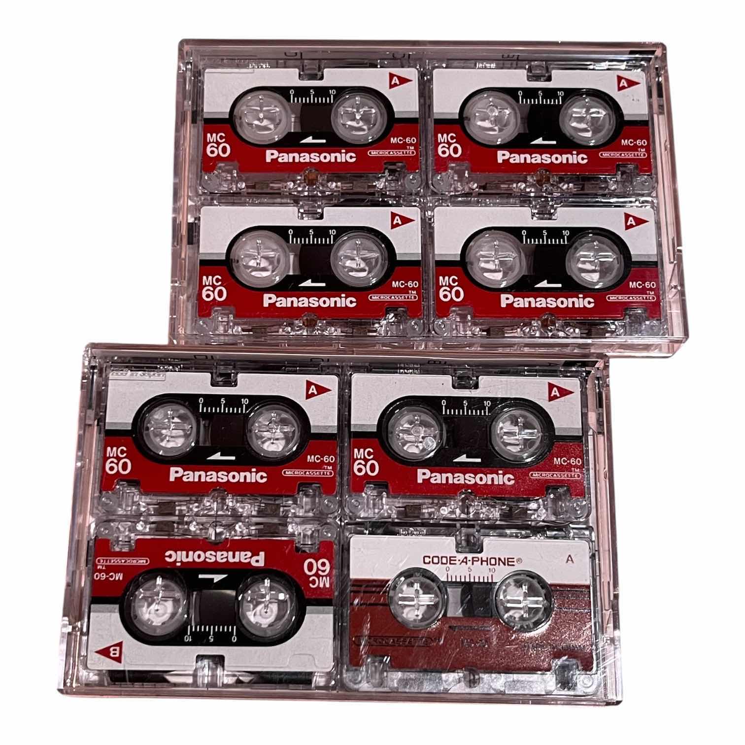 Photo 1 of PANASONIC VOICE ACTIVATED SYSTEM MINI CASSETTE RECORDER RN – 402 W MINI CASSETTES 8-PACK