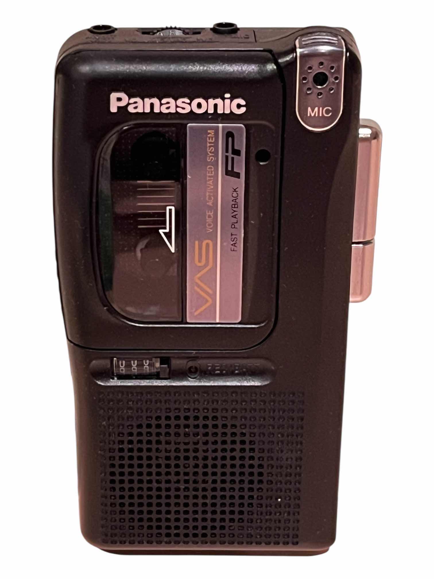 Photo 1 of PANASONIC VOICE ACTIVATED SYSTEM MINI CASSETTE RECORDER RN – 402 W MINI CASSETTES 8-PACK