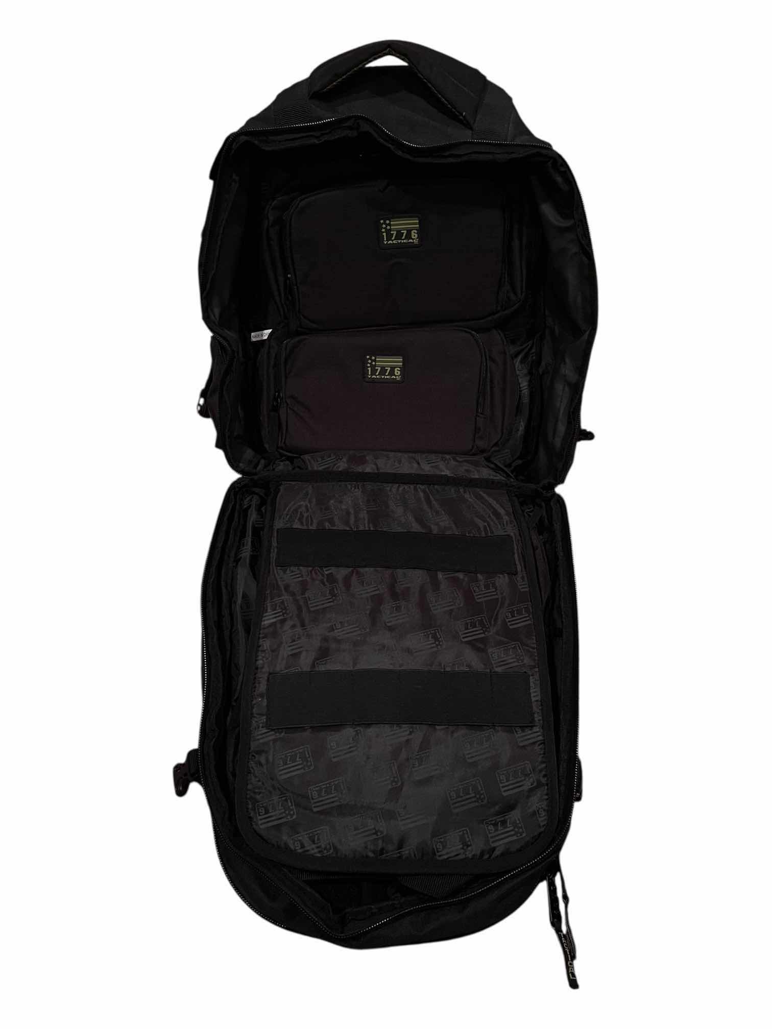 Photo 1 of NRA SECOND AMENDMENT 1776 BLACK TACTICAL RANGERPACK  W 4 TACTICAL VELCRO ATTACHED TRAVEL BAGS
