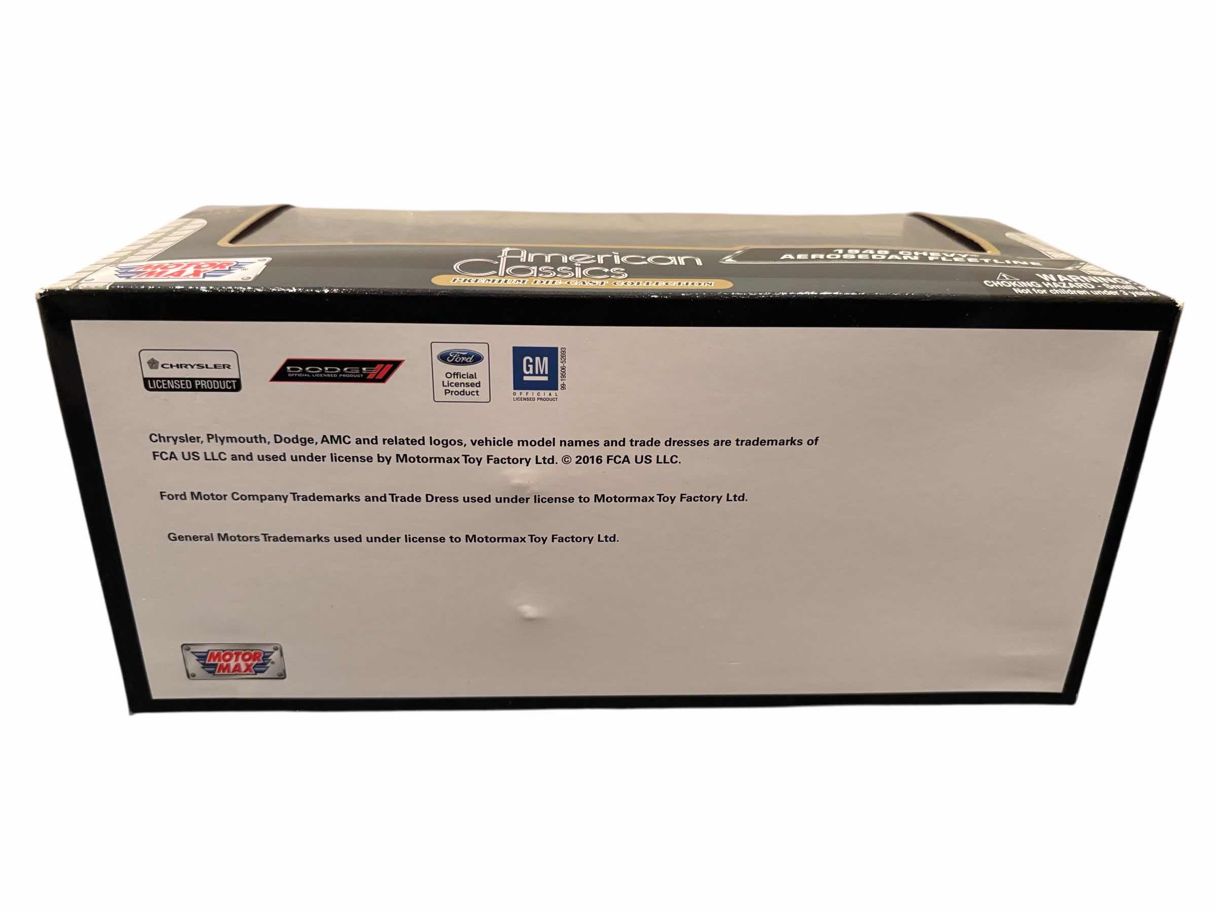 Photo 1 of MOTORMAX AMERICAN CLASSICS PREMIUM DIE CAST COLLECTION 1:24 SCALE 1948 CHEVY AEROSEDAN FLEETLINE