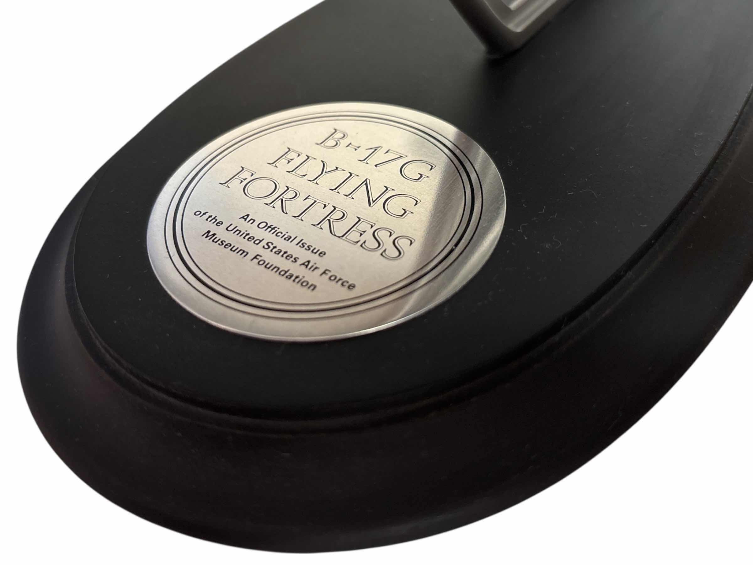 Photo 1 of VINTAGE 1989 THE FRANKLIN MINT SHOO SHOO BABY B-17 FLYING FORTRESS DIE-CAST MODEL 1:96 SCALE, OFFICIAL ISSUE U.S. AIR FORCE MUSEUM FOUNDATION 13” X 10” H6”