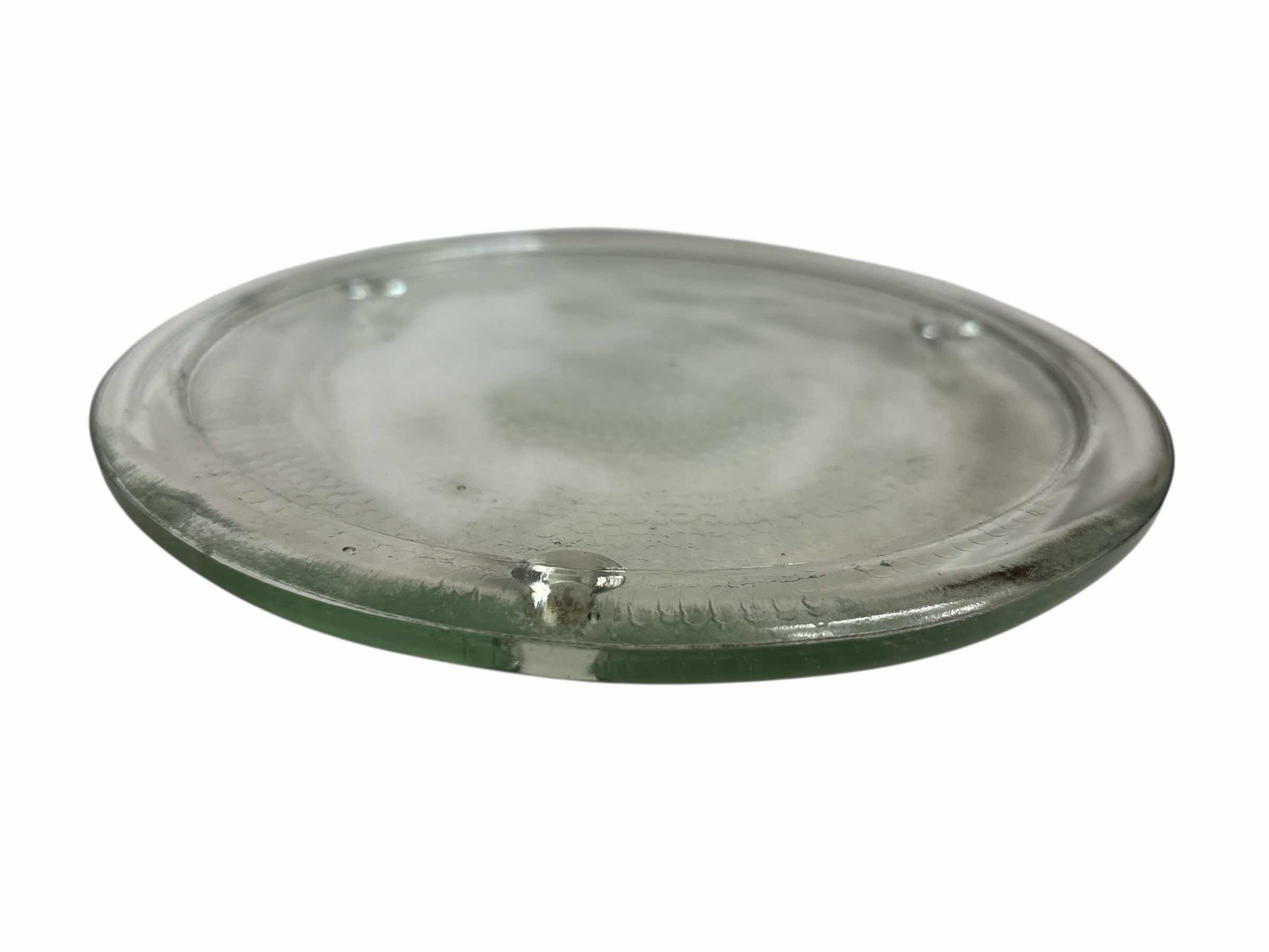 Photo 1 of ESSENTIAL HOME ESSENCE GARDENIA BLOSSOM CANDLE SET OF 3 W 7.25” GLASS FOOTED PLATE