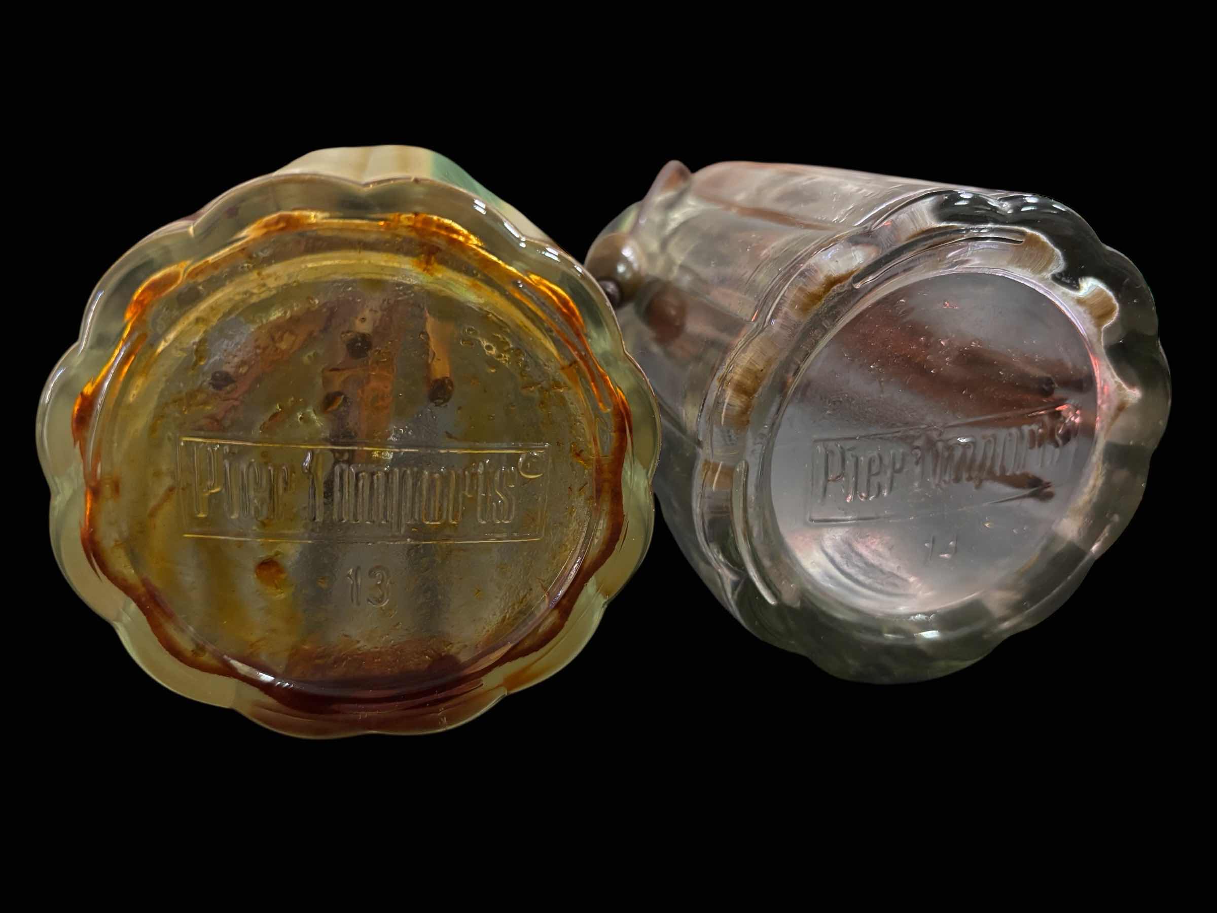 Photo 1 of PIER 1 IMPORTS CLEAR GLASS REED DIFFUSERS SET OF 2