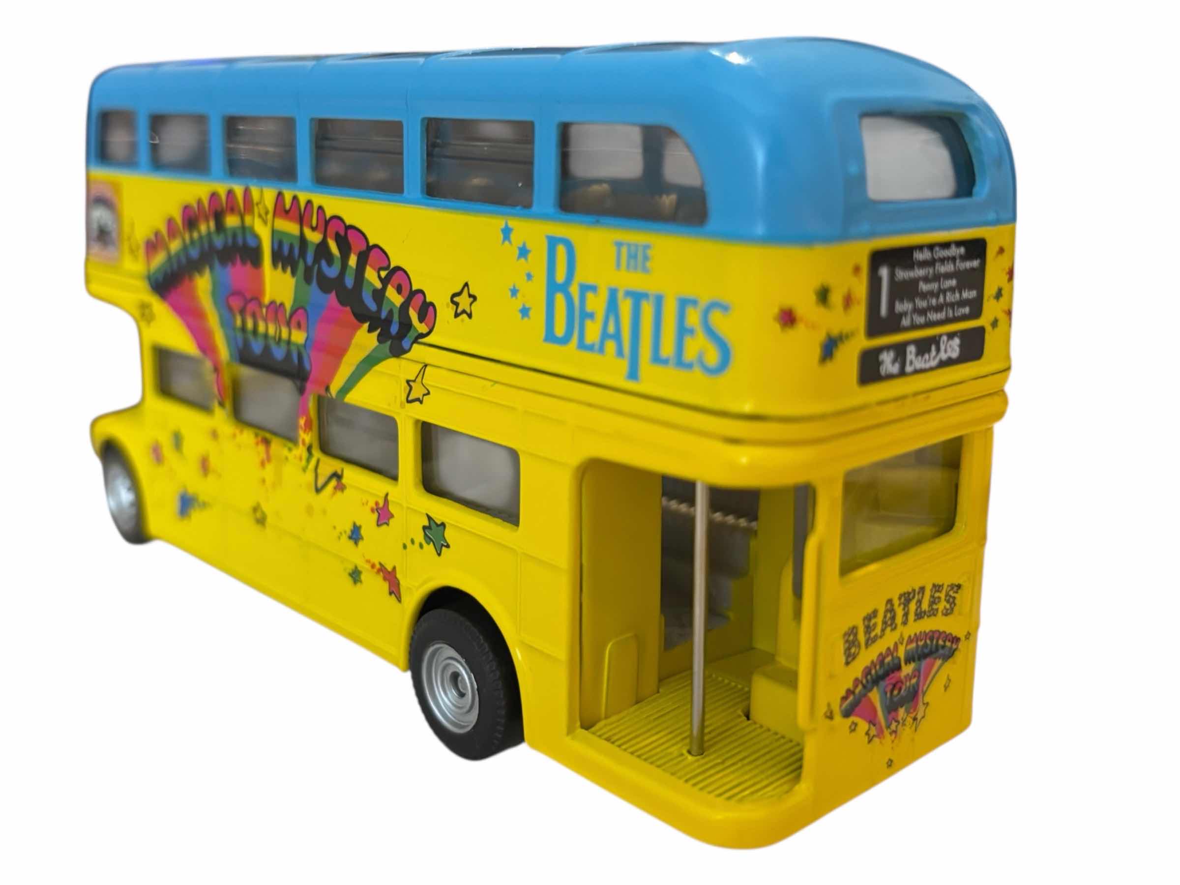 Photo 1 of CORGI THE BEATLES MAGICAL MYSTERY TOUR LONDON BUS DIE-CAST MODEL SCALE 1:64