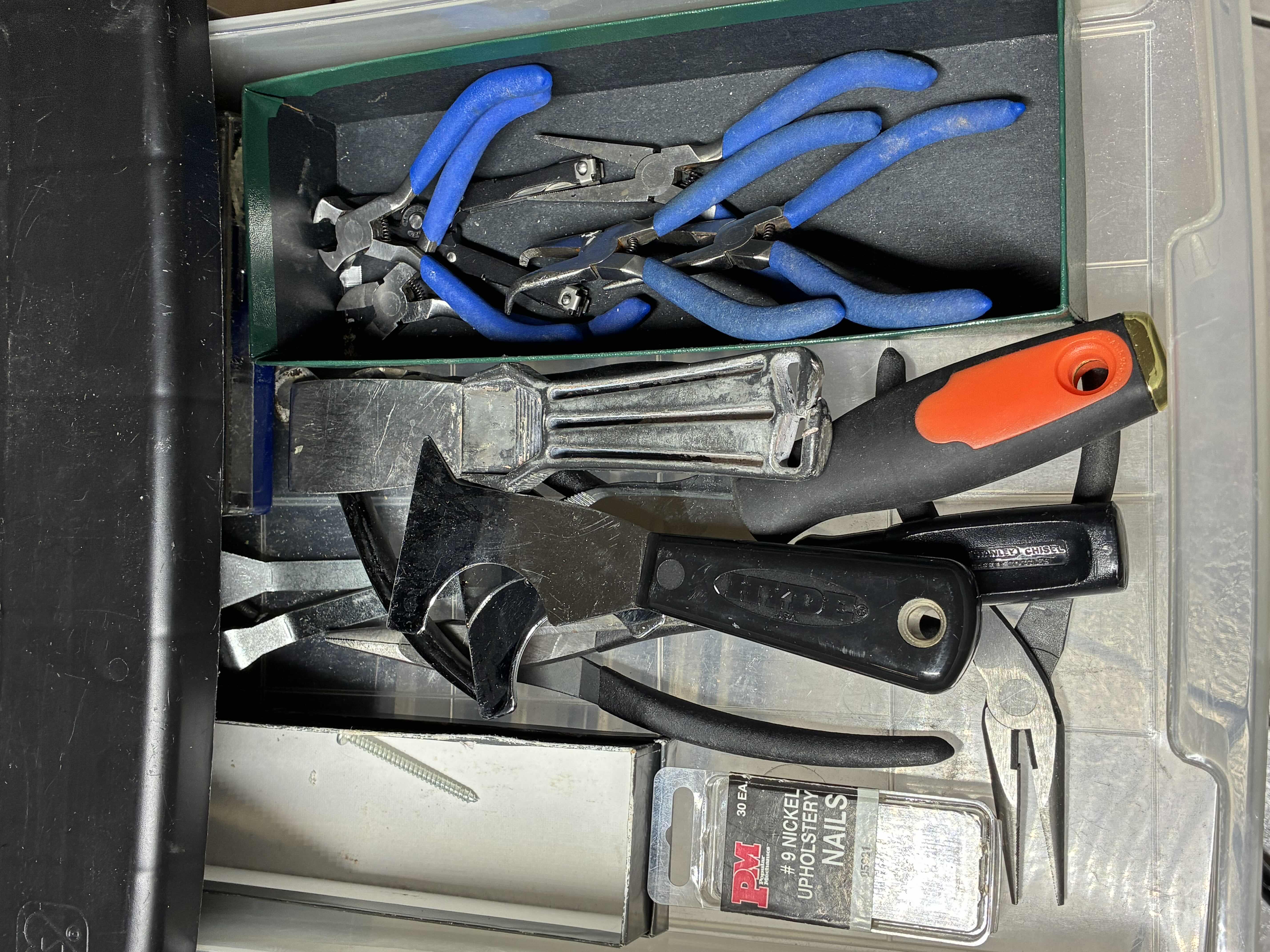 Photo 1 of IRIS SIX DRAWER ROLLING ORGANIZER W TOOLS, HARDWARE & REPAIR MATERIAL