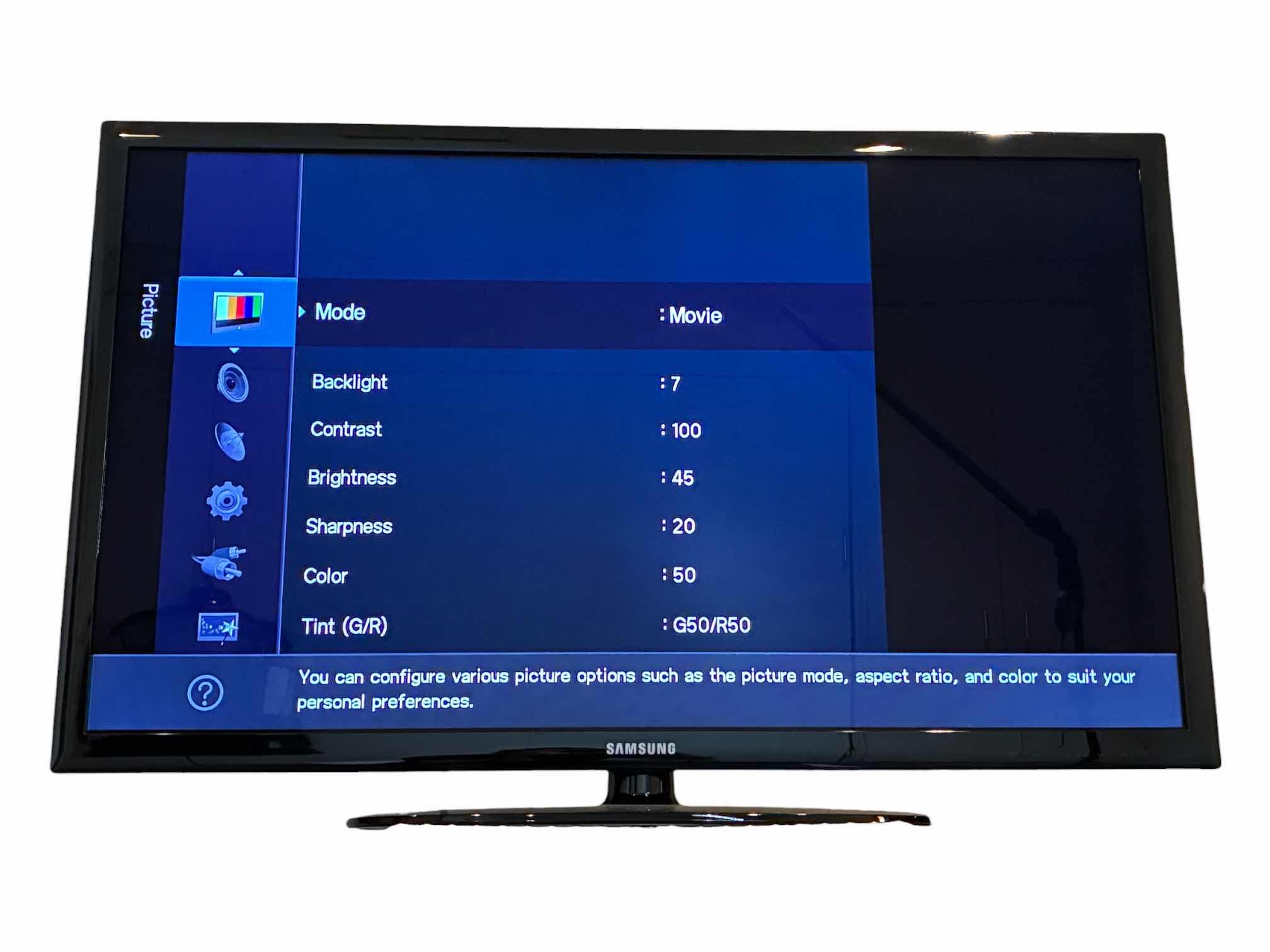 Photo 1 of SAMSUNG 40” LED TV UN40D5005BF WITH HARMONY UNIVERSAL REMOTE